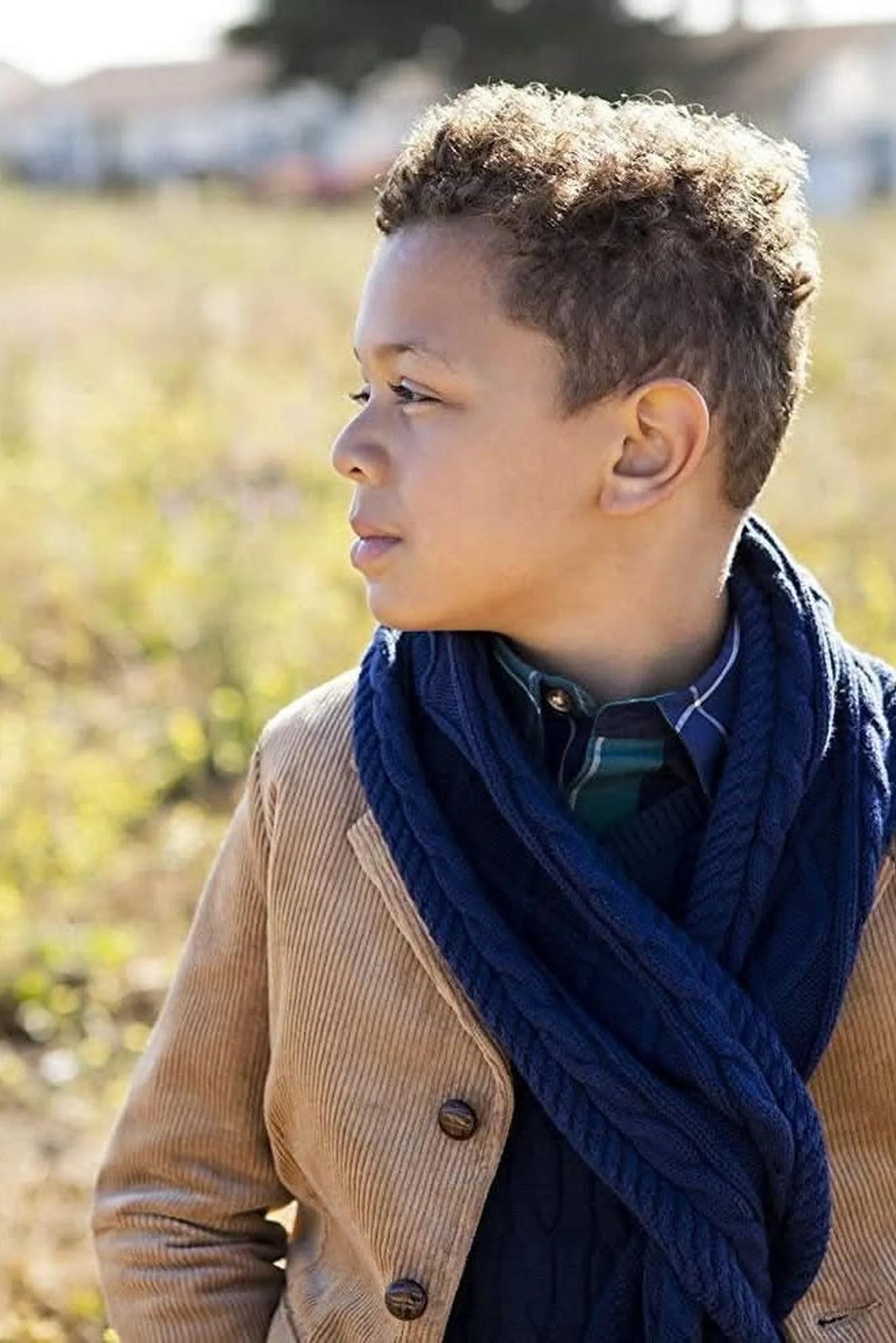 Hope & Henry Organic Corduroy Blazer for Boys, Medium Brown, Sizes 2T-12 - Image 5