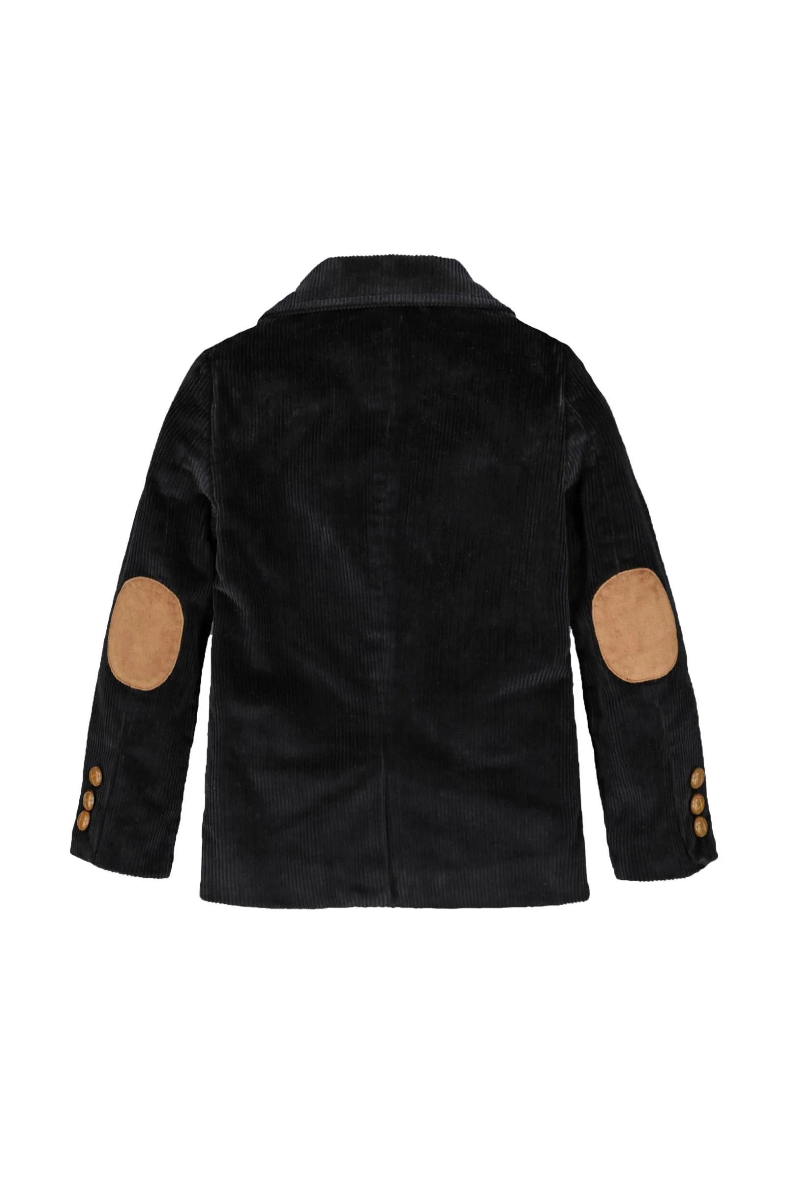 Hope & Henry Organic Cotton Corduroy Blazer for Boys, Black with Elbow Patches, Toddler & Kids - Image 5