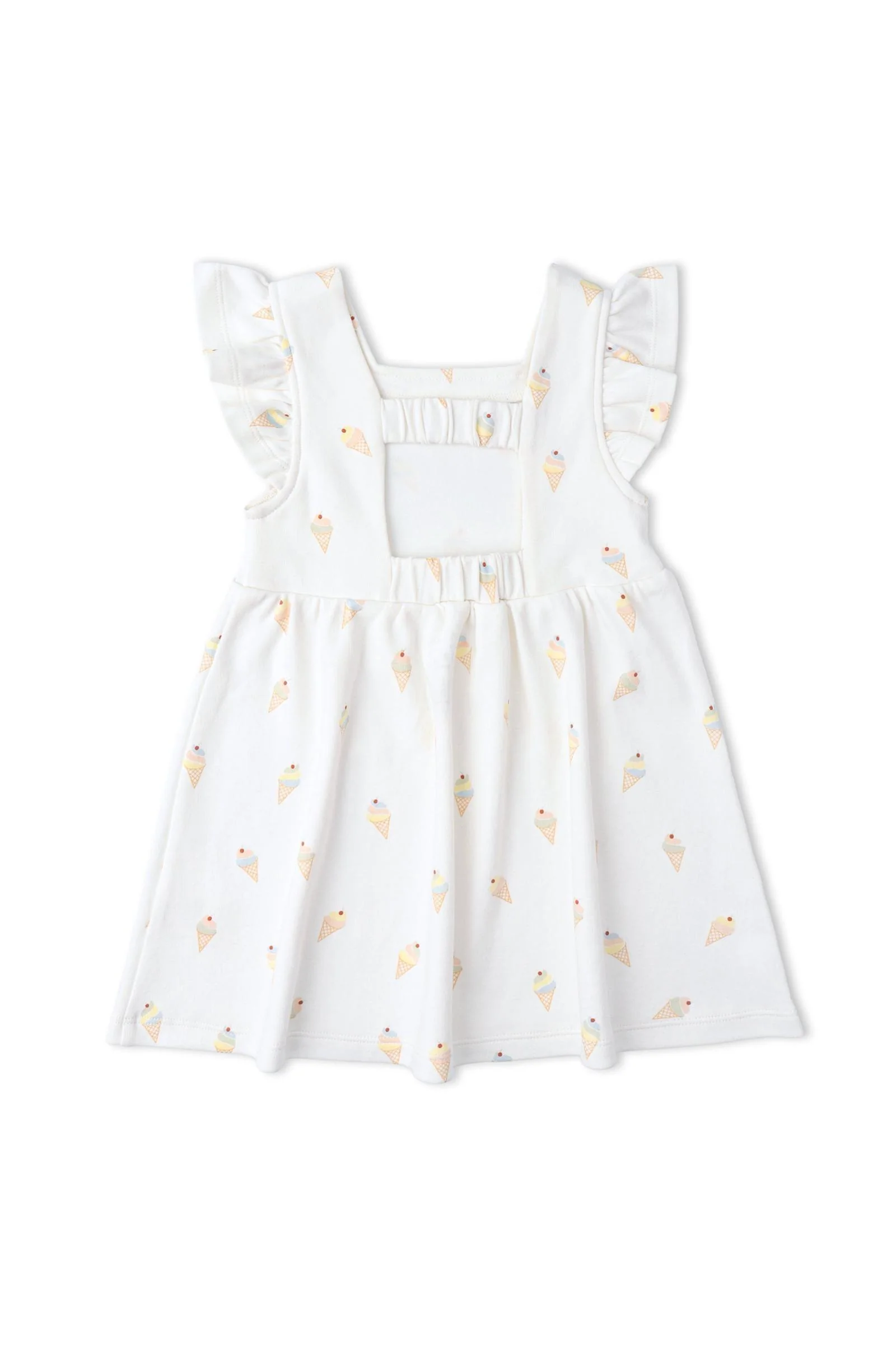 Organic Cutout Back Dress - Ice Cream - Image 4