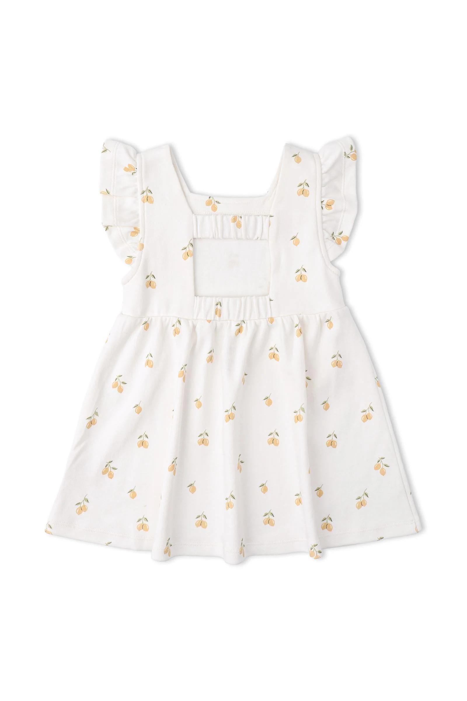 Organic Cutout Back Dress - Lemons - Image 4