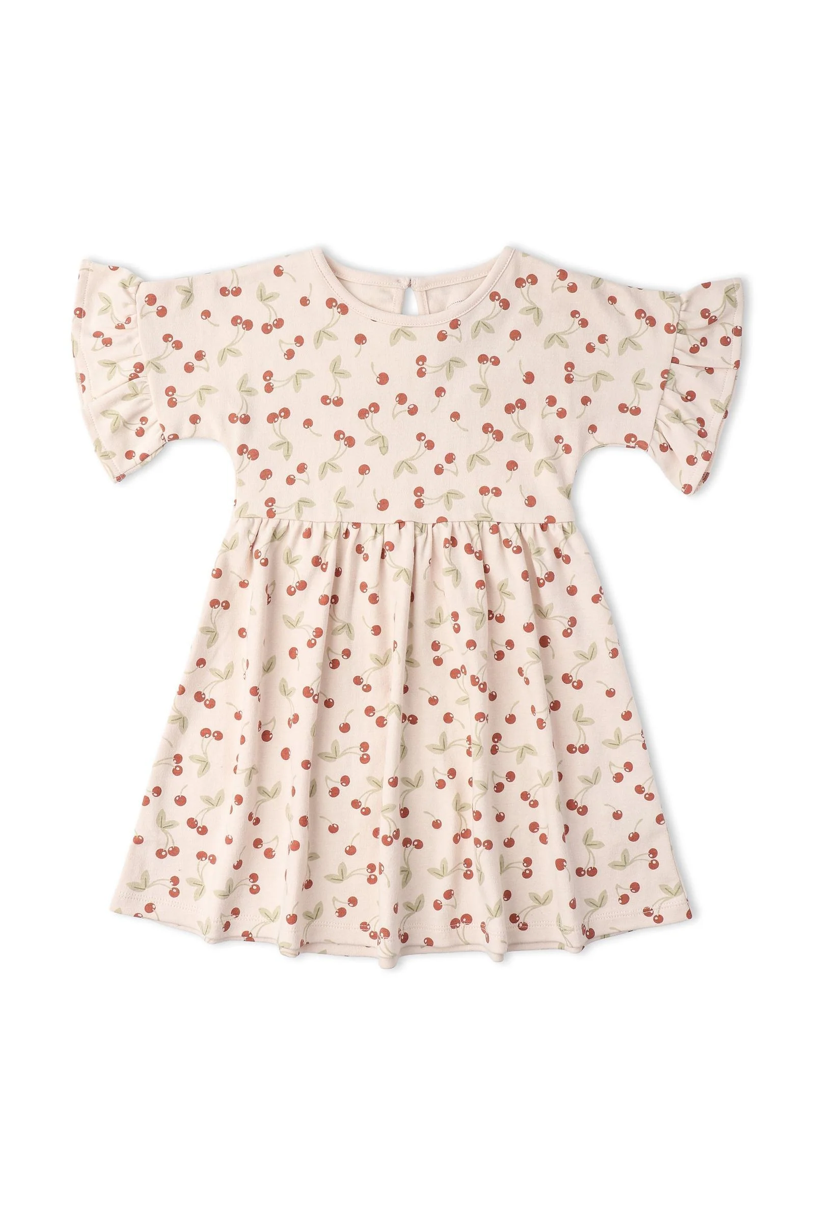 Organic Dolman Sleeve Dress - Cherry - Image 2