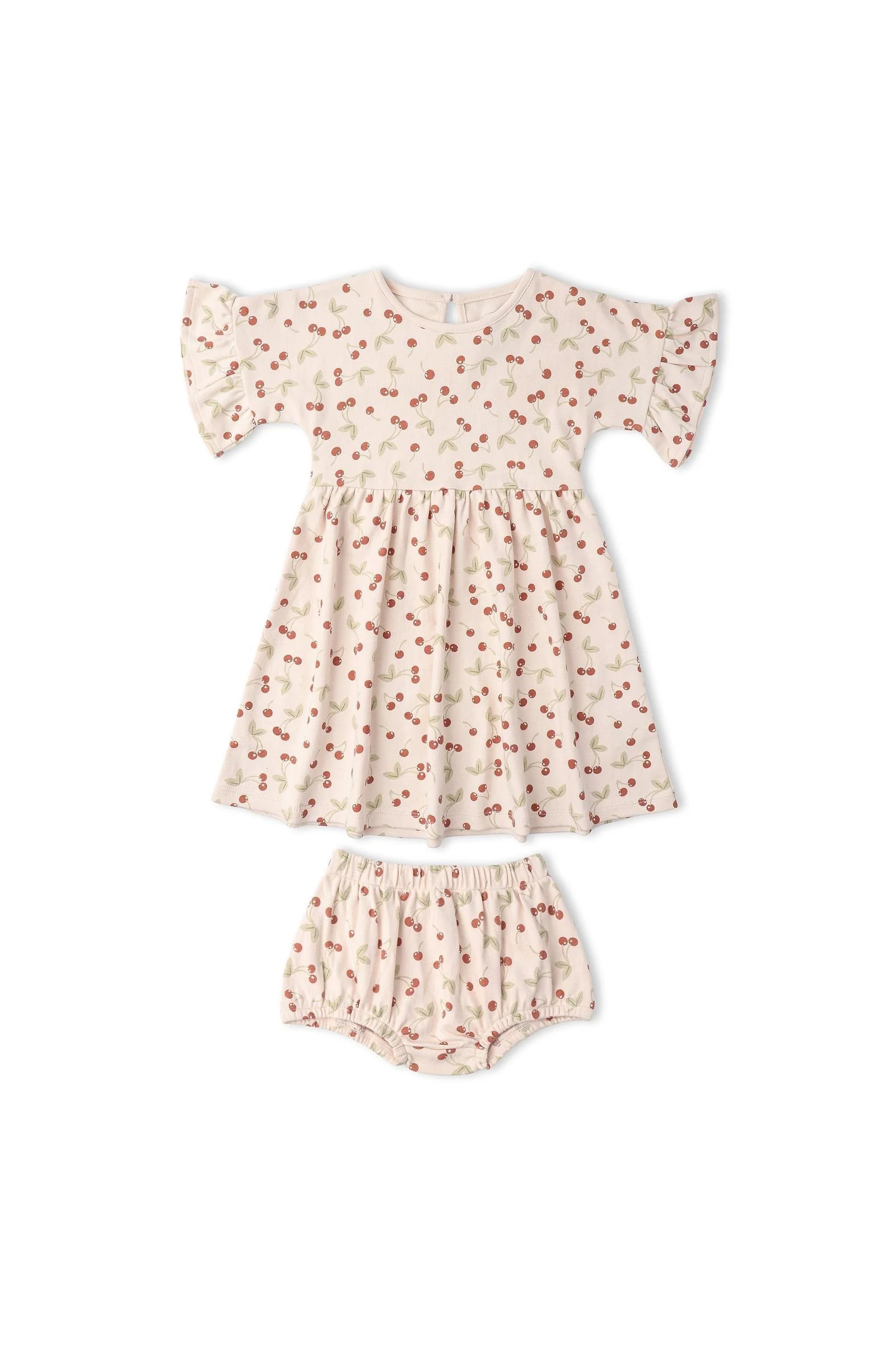 Organic Dolman Sleeve Dress - Cherry - Image 5