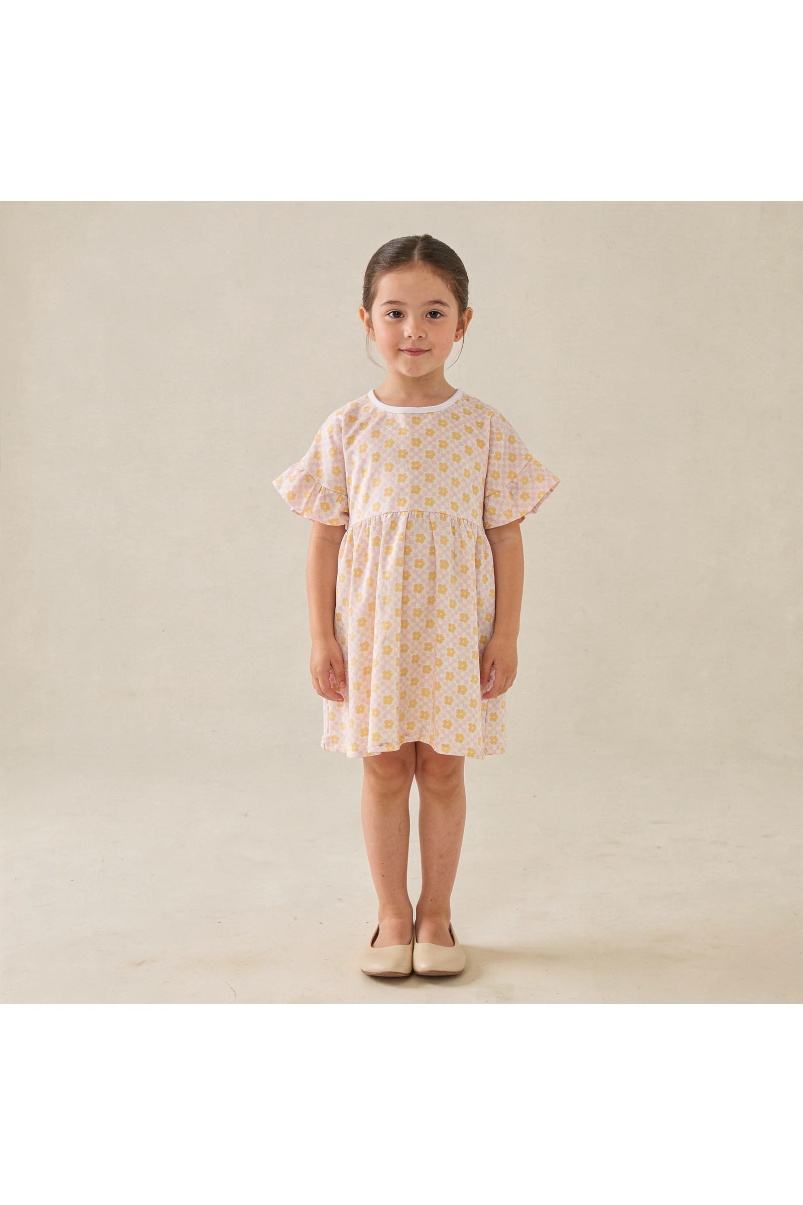 Organic Dolman Sleeve Dress - Pop Floral
