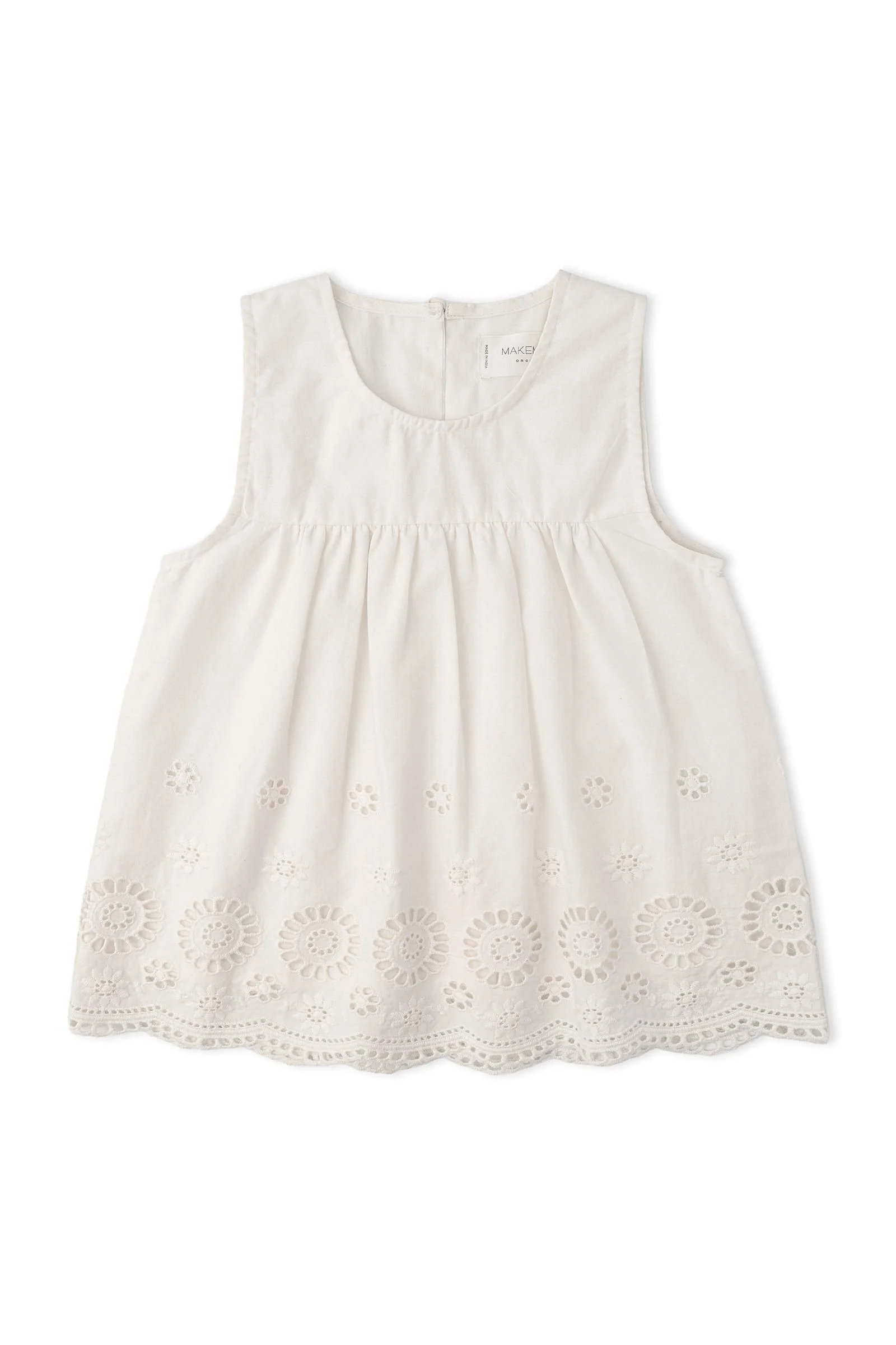 Organic Eyelet Top And Pant Set - Ivory Eyelet - Image 5