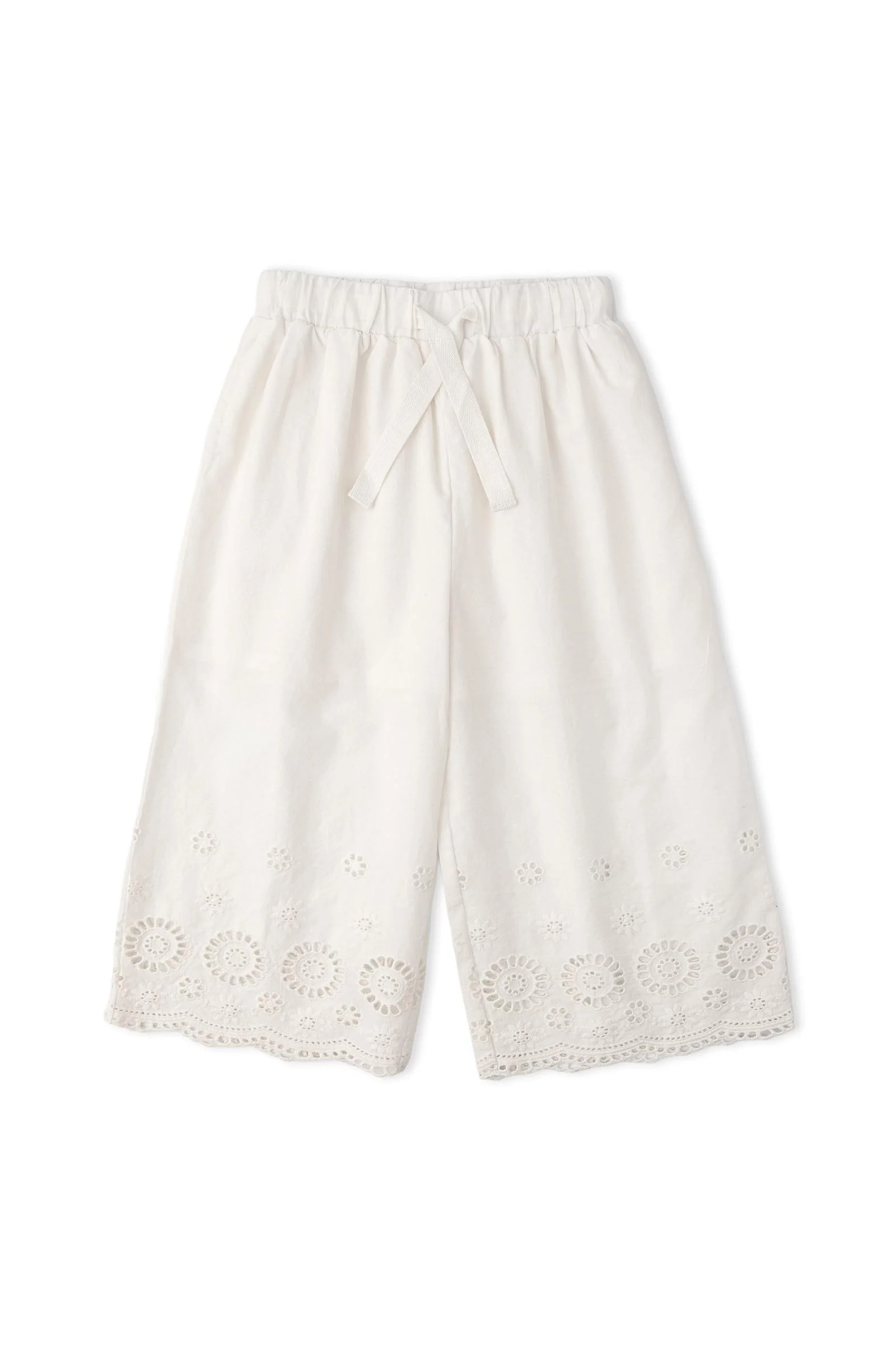 Organic Eyelet Top And Pant Set - Ivory Eyelet - Image 6