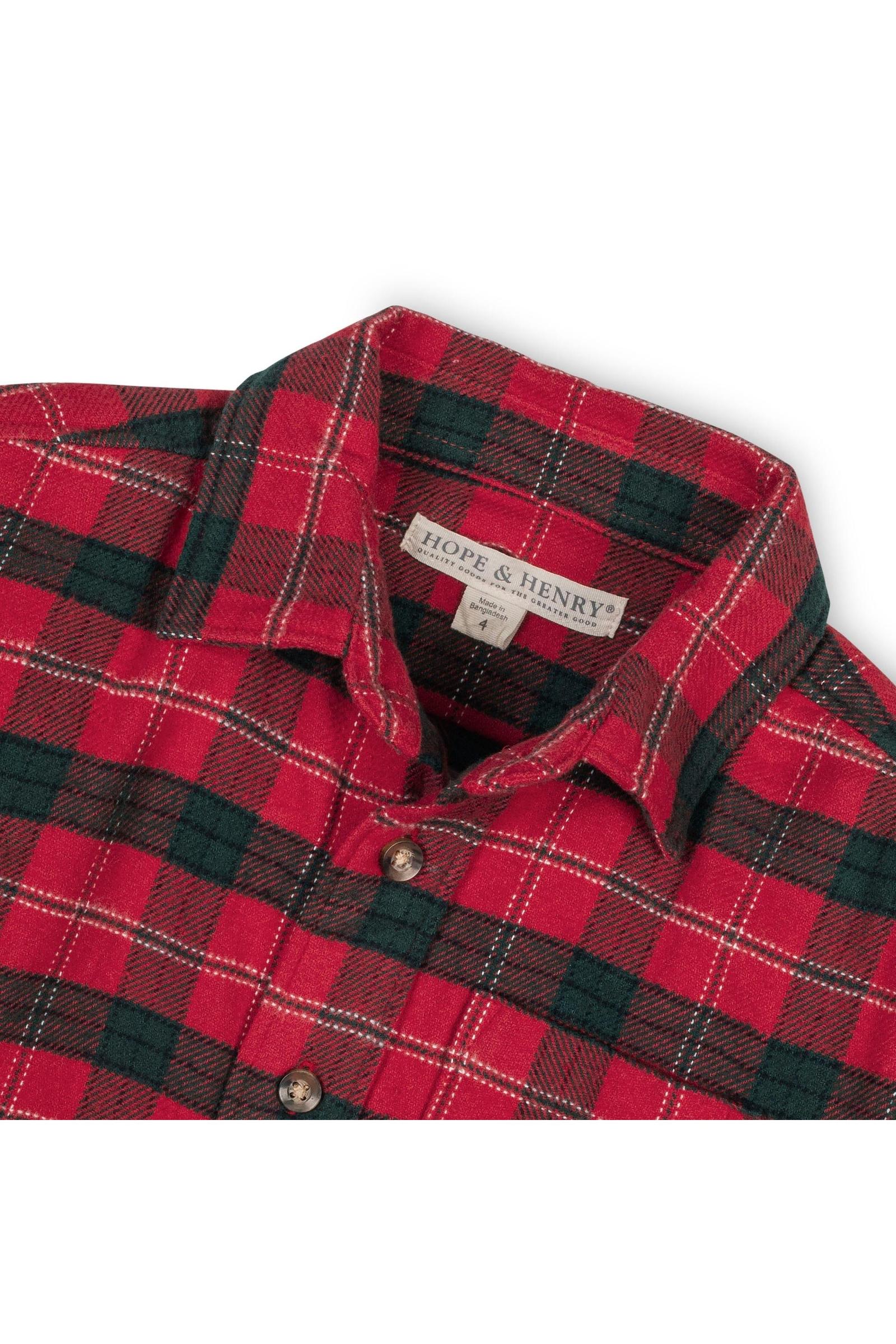 Organic Cotton London Plaid Flannel Shirt, Toddler & Kids, Family Matching Outfits - Image 5