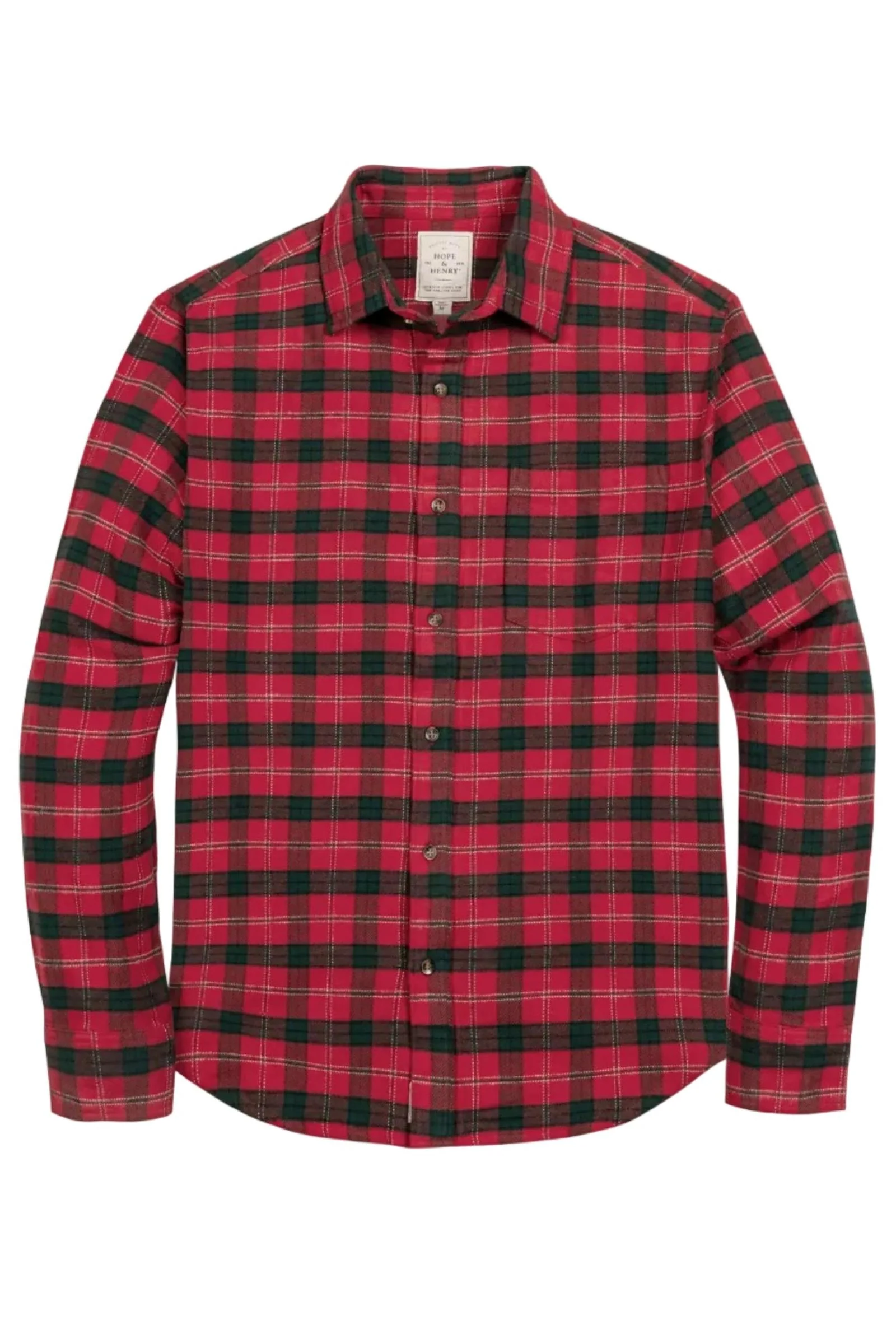 Organic Cotton Flannel Shirt, London Plaid, Men, Family Matching Outfits - Image 5