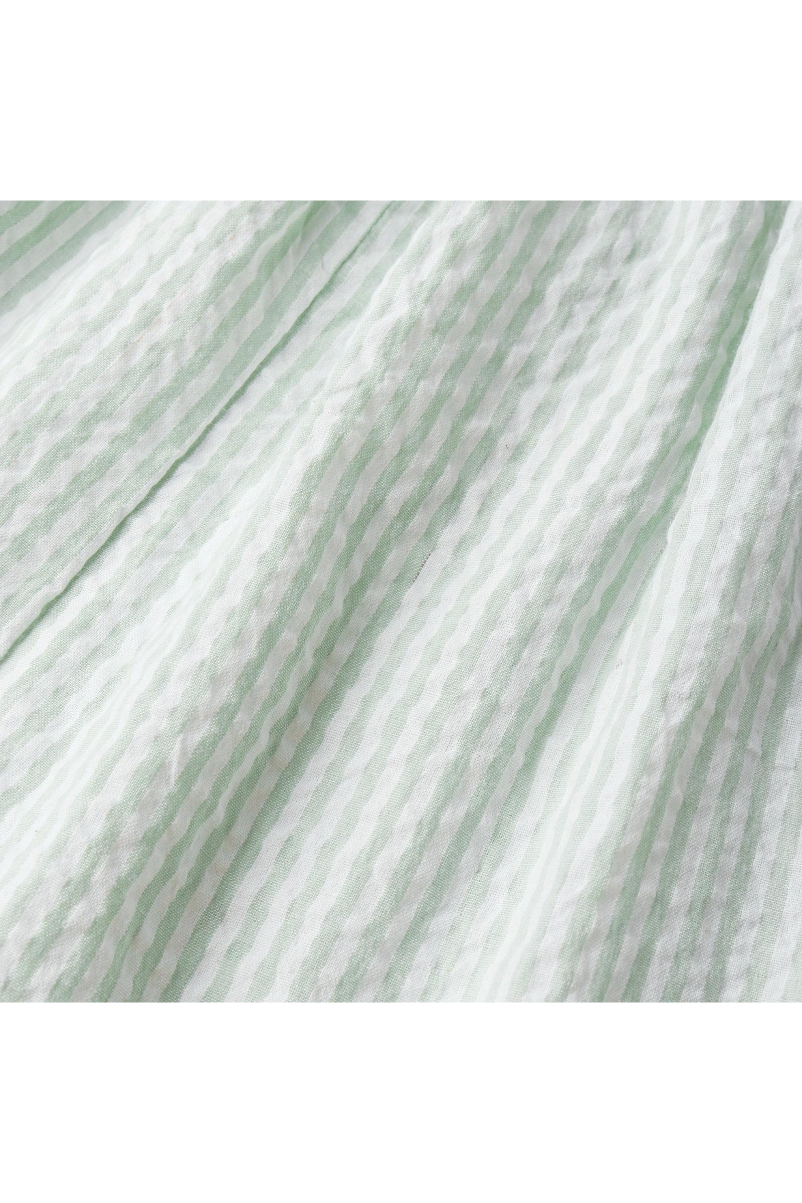 Organic Flutter Jumpsuit - Basil Stripes - Image 4