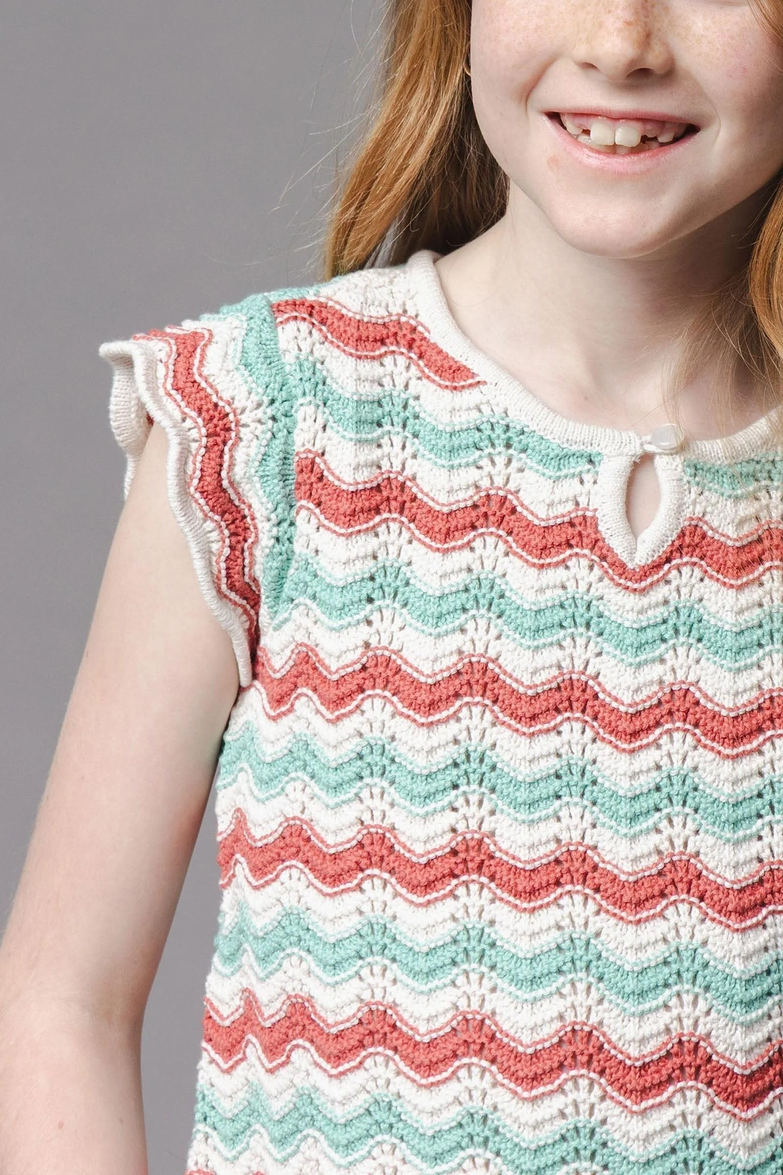 Organic Cotton Flutter Sleeve Sweater Top, Tidal Wiggle, Toddler & Kids, Family Matching Outfits - Image 7