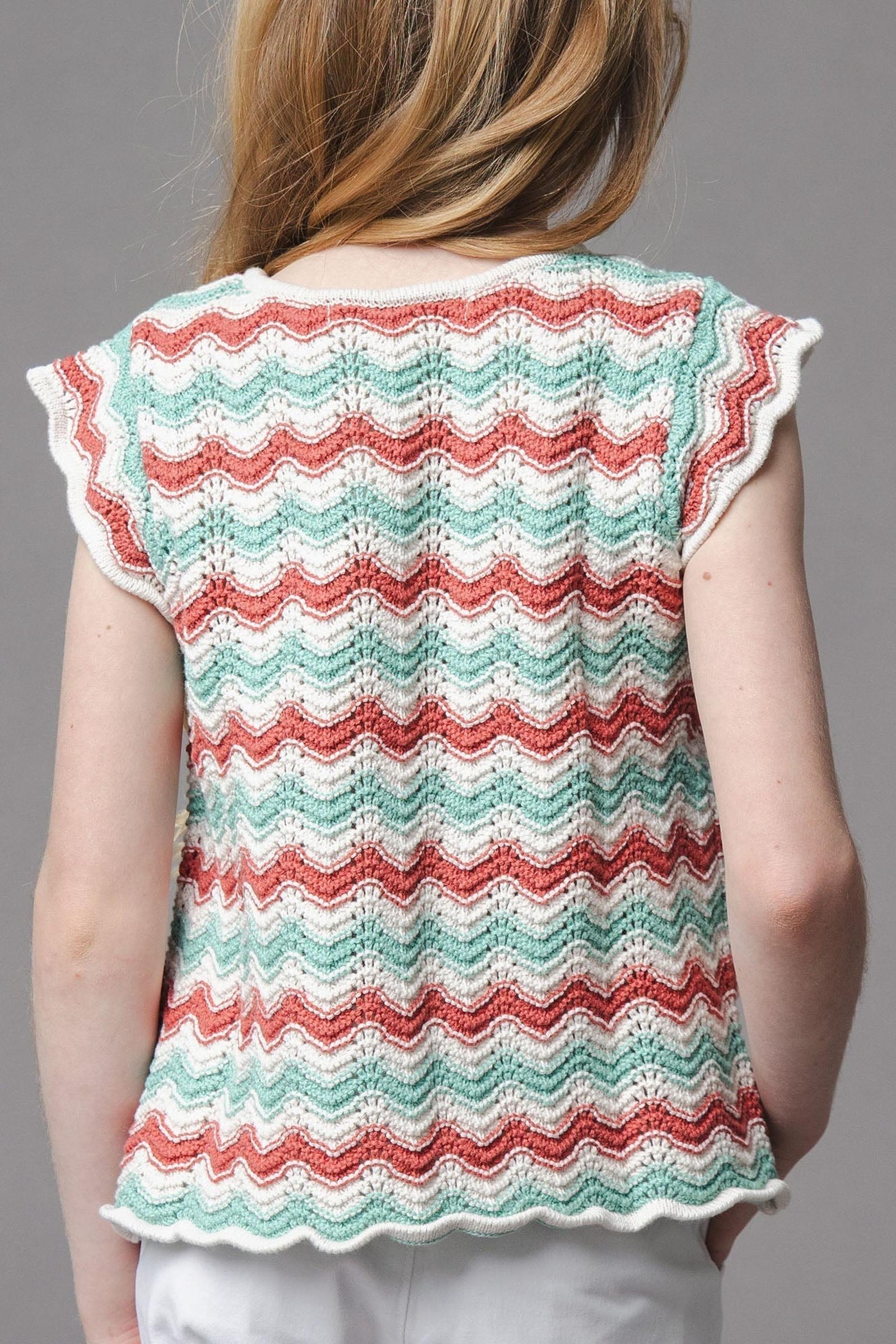 Organic Cotton Flutter Sleeve Sweater Top, Tidal Wiggle, Toddler & Kids, Family Matching Outfits - Image 8
