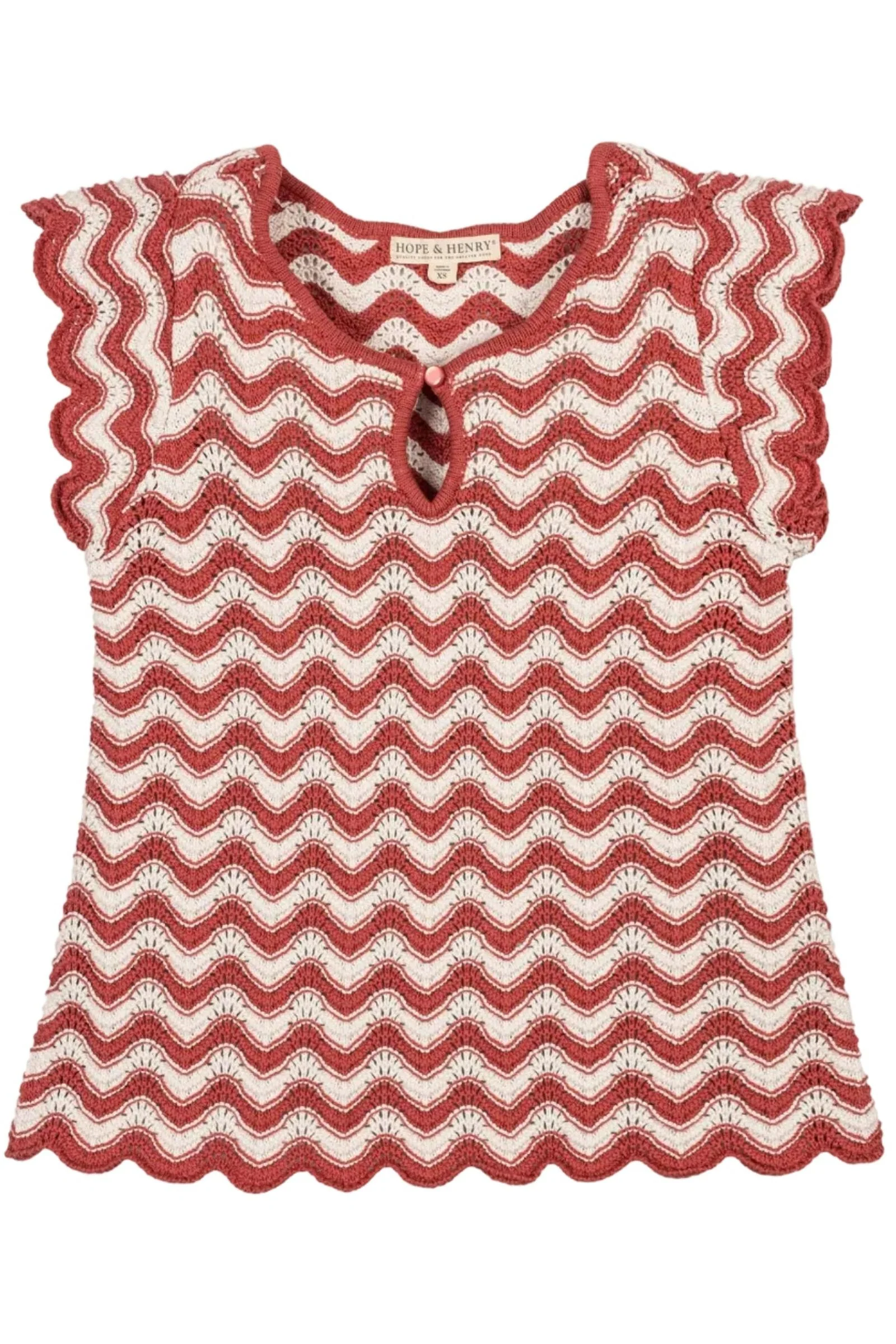 Organic Cotton Flutter Sleeve Sweater Top, Tidal Wiggle, Women, Family Matching Outfits - Image 2
