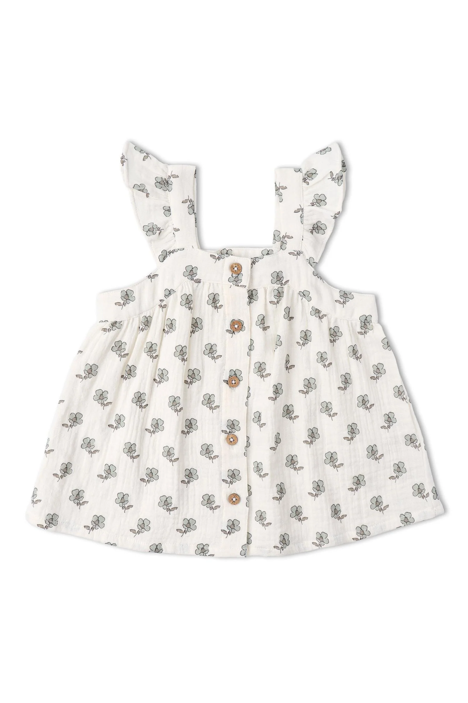 Organic Flutter Top & Shorts Set - Poppy - Image 5