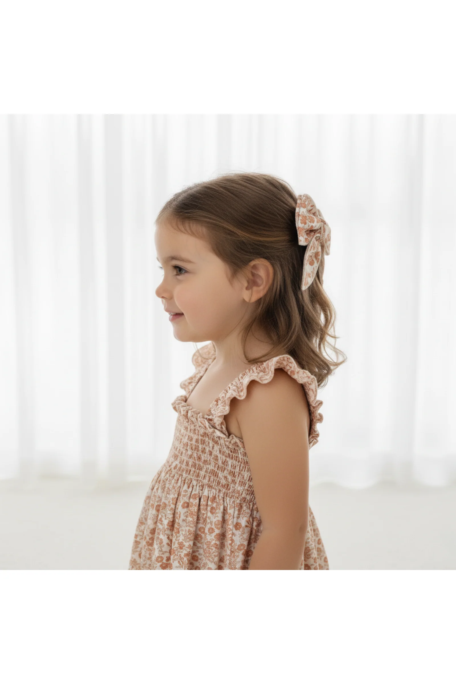 Organic Hair Bow Clip - Sienna - Image 3
