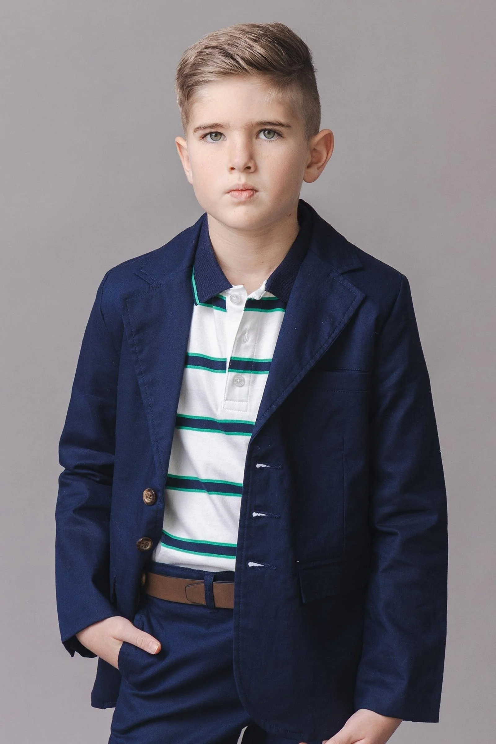 Organic Cotton Jersey Polo Shirt, Pickleball Stripe, Sizes 2T-18 - Image 5