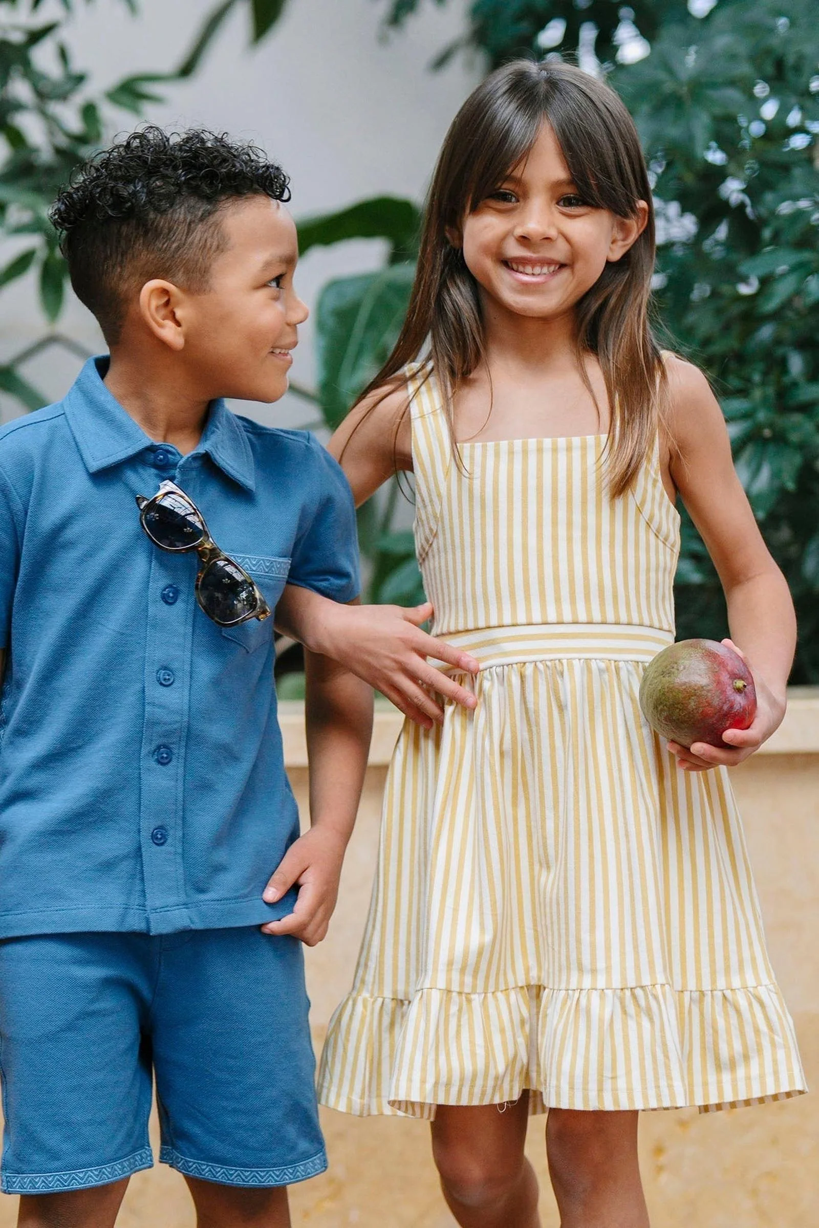 Organic Cotton Knit Tank Sundress with Flounce, Sunny Stripe, Toddler & Kids - Image 3