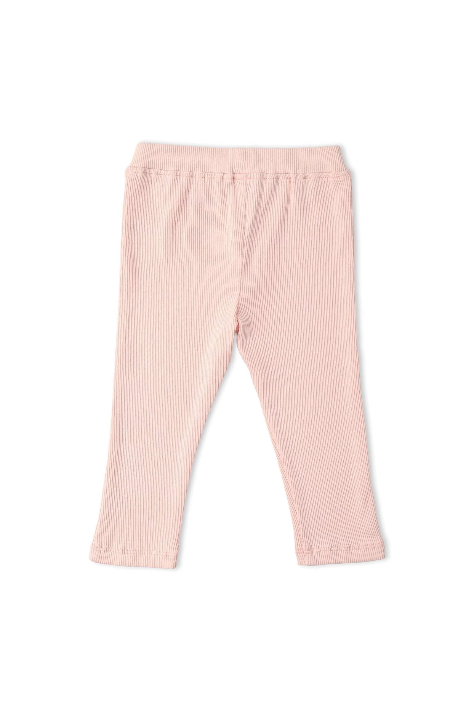 Organic Lace Collar Onesie & Tights Set - Blush - Image 5