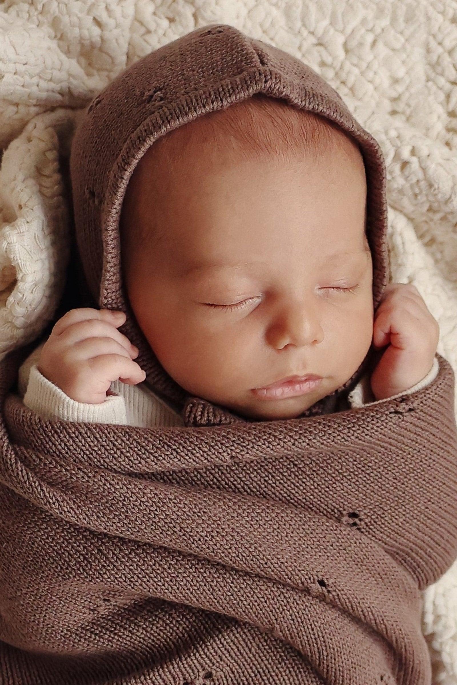 Organic Pointelle Luxury Knit Swaddle Blanket, 100% Cotton - Image 3
