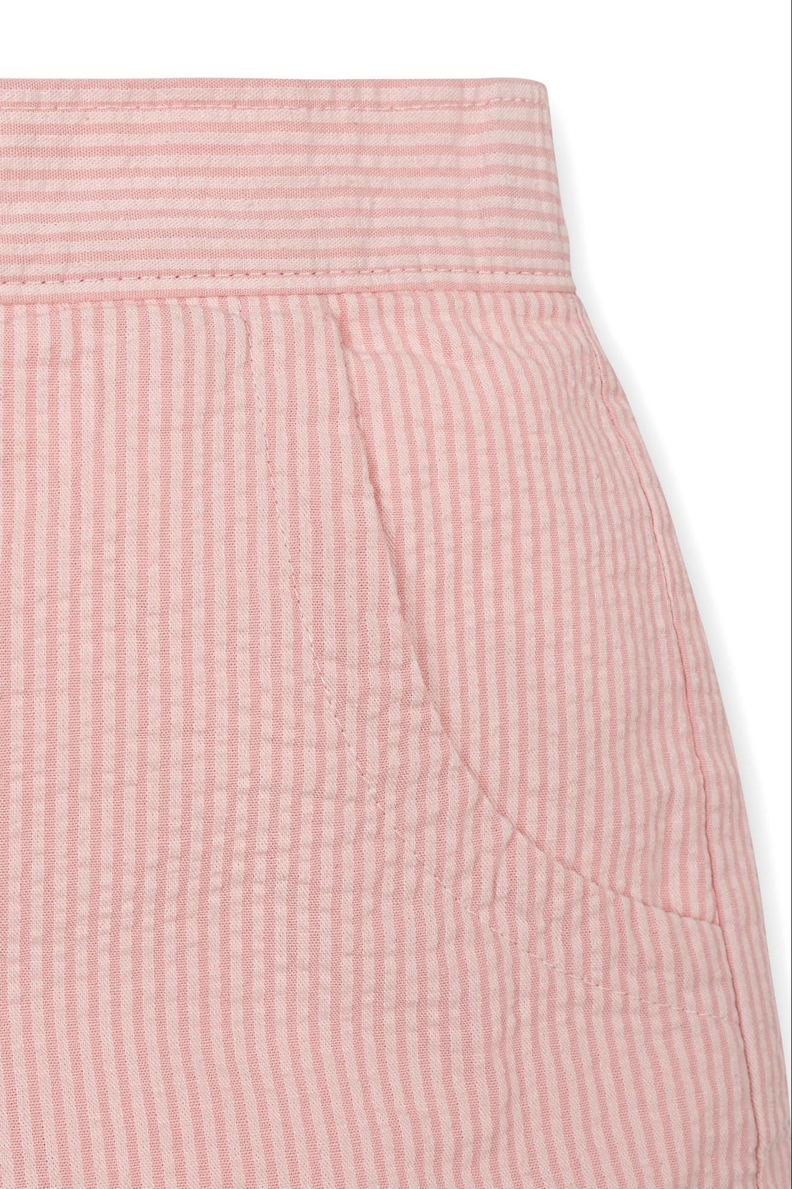 Hope & Henry Rose Organic Cotton Seersucker Pull-On Shorts for Girls, Sizes 2T-12 - Image 3