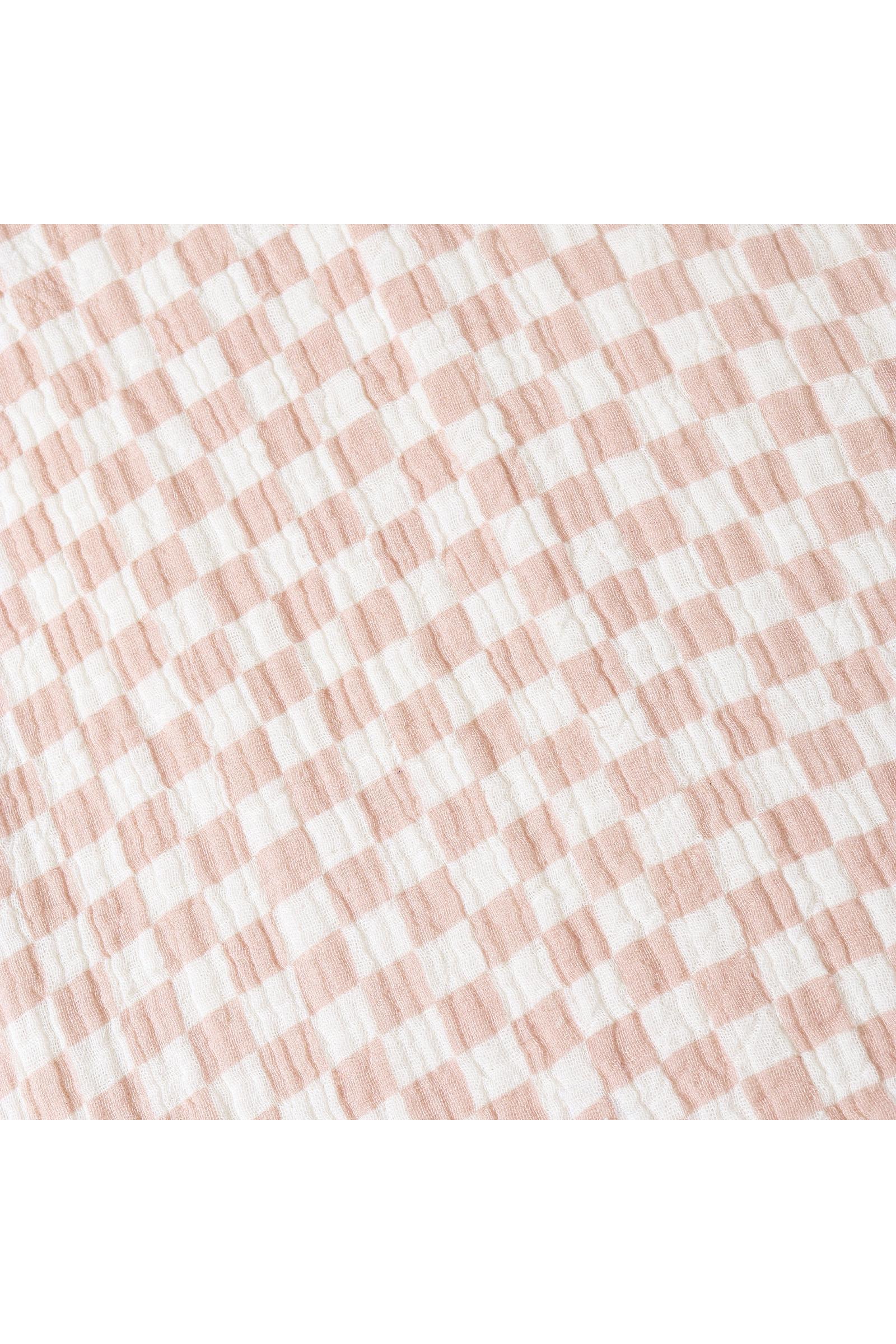 Organic Shirt & Shorts Set - Brick Checks - Image 7