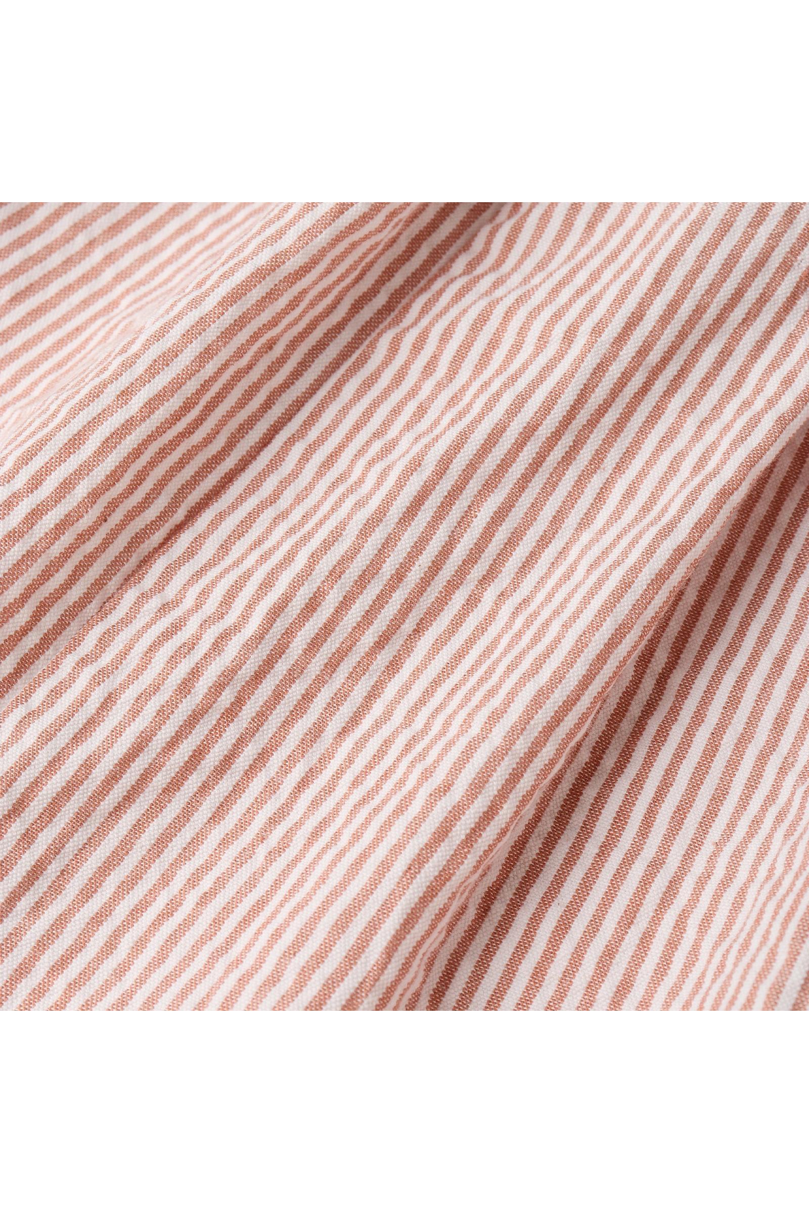 Organic Shirt & Shorts Set - Coral Stripes - Image 5