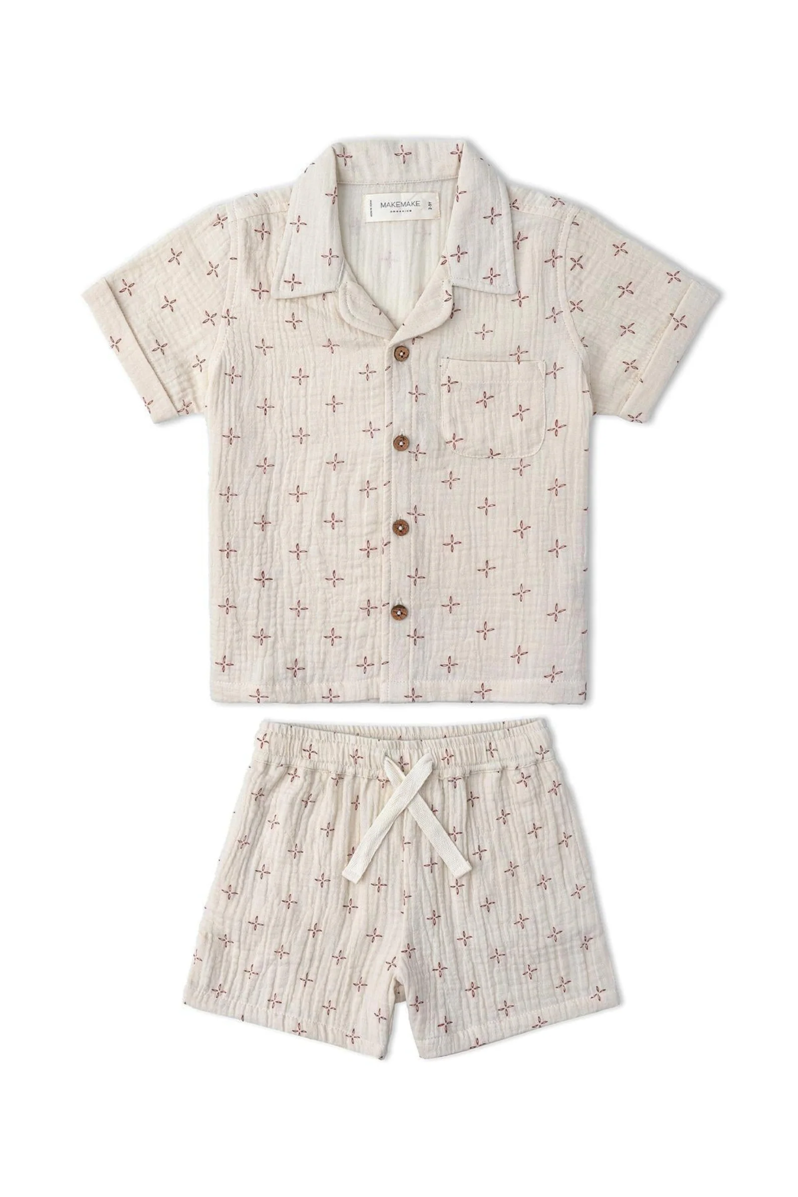Organic Shirt & Shorts Set - Cross - Image 2