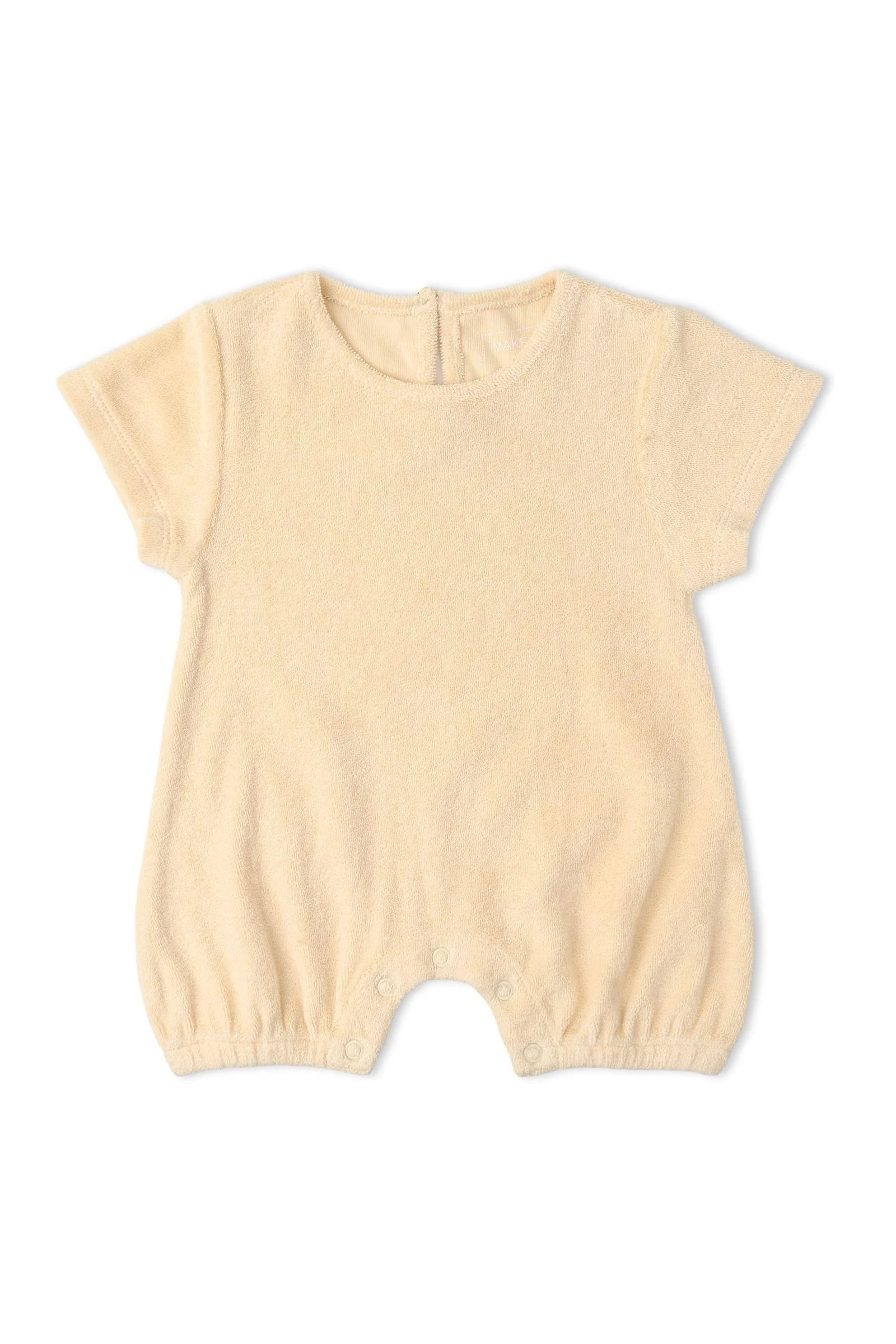 Organic Short Romper - Butter Yellow - Image 2