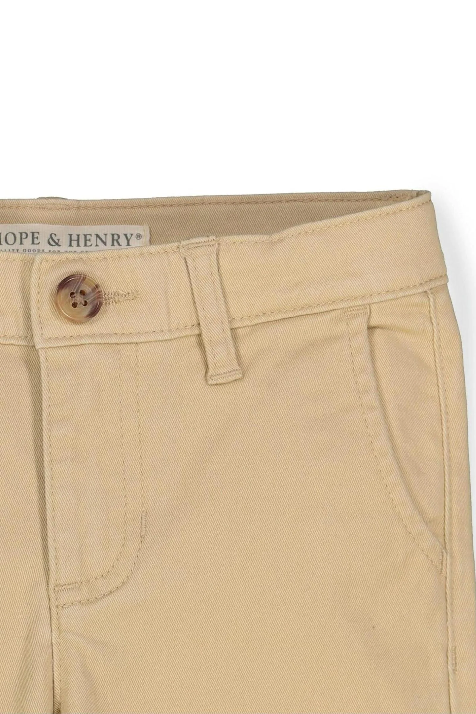 Hope & Henry Organic Cotton Skinny Stretch Chino for Boys, Khaki, Sizes 2-16 - Image 8