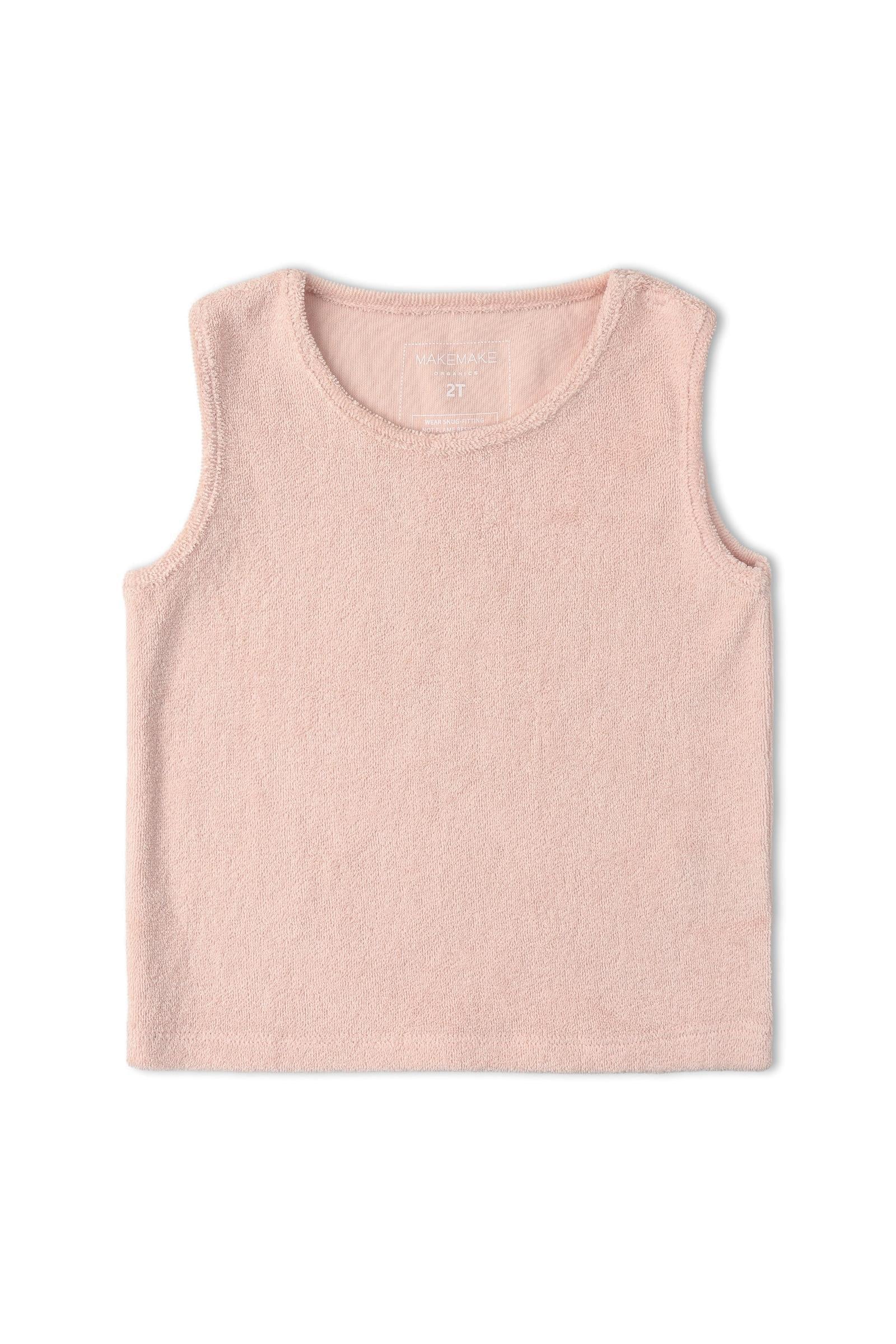 Organic Sleeveless Tee & Shorts Set - Blush - Image 4