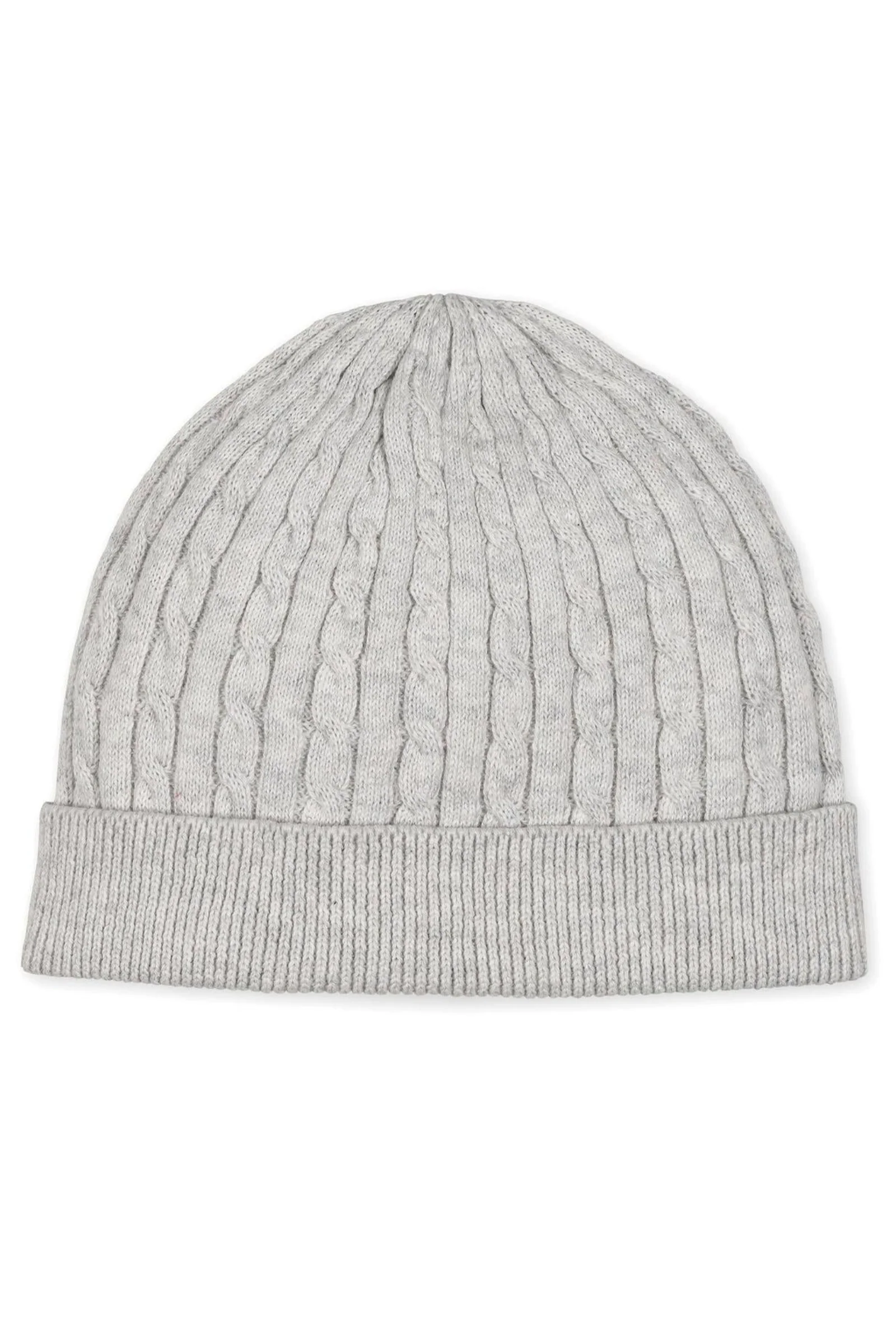Organic Cotton Baby Sweater Beanie and Bootie Set, Light Gray - Image 3