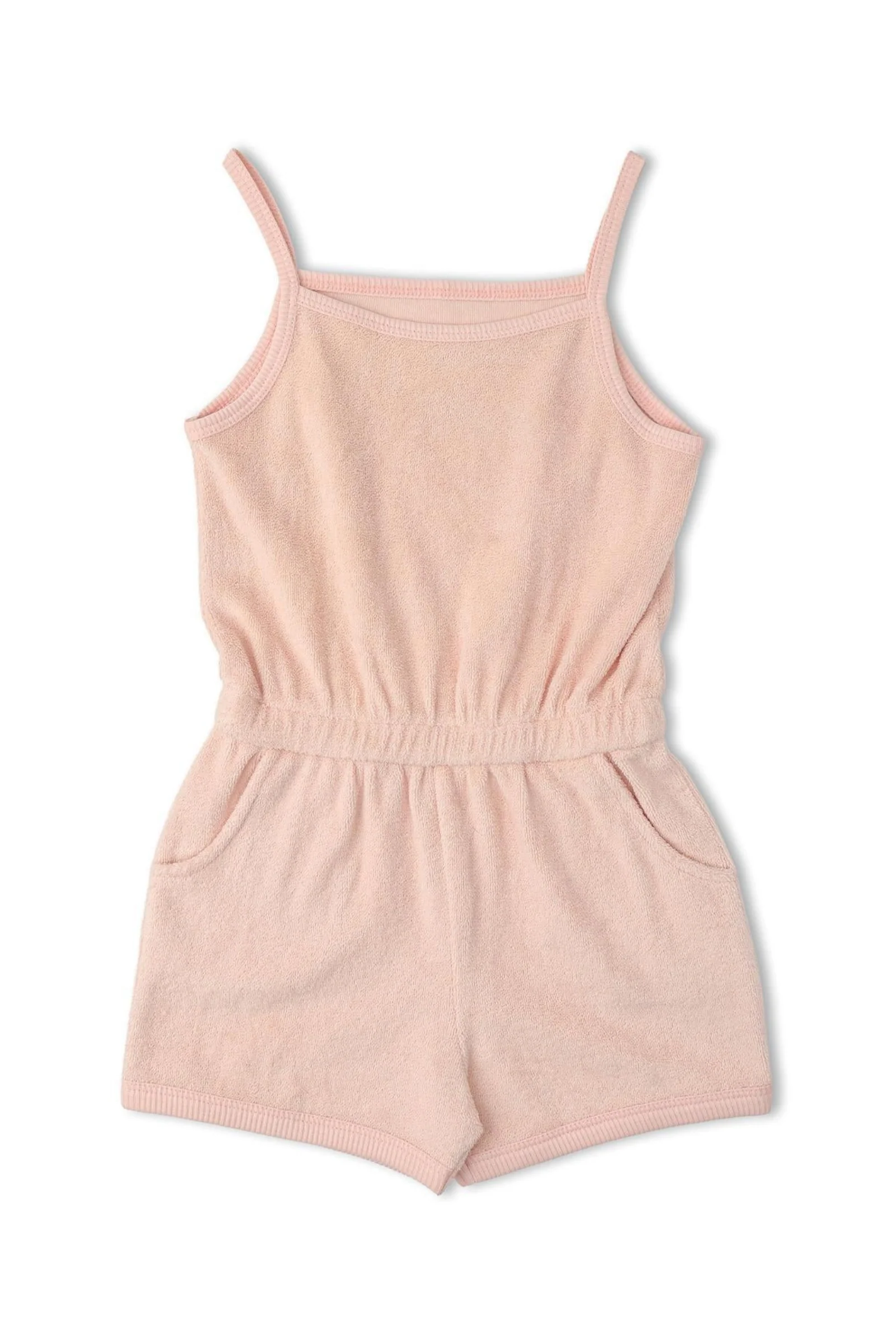 Organic Tank Romper - Blush - Image 2