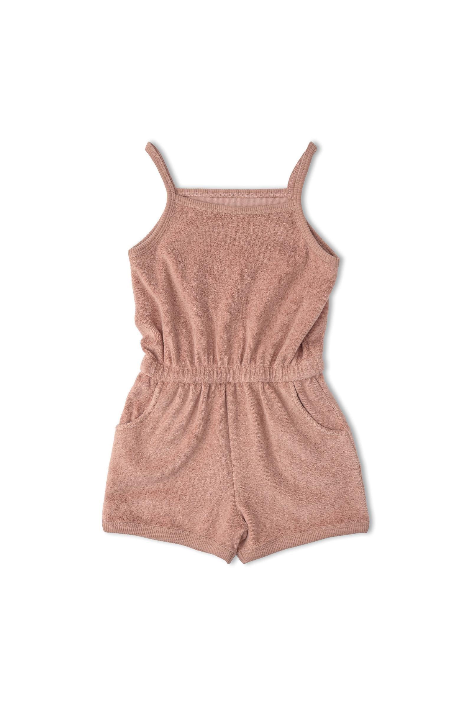Organic Tank Romper - Clay - Image 2