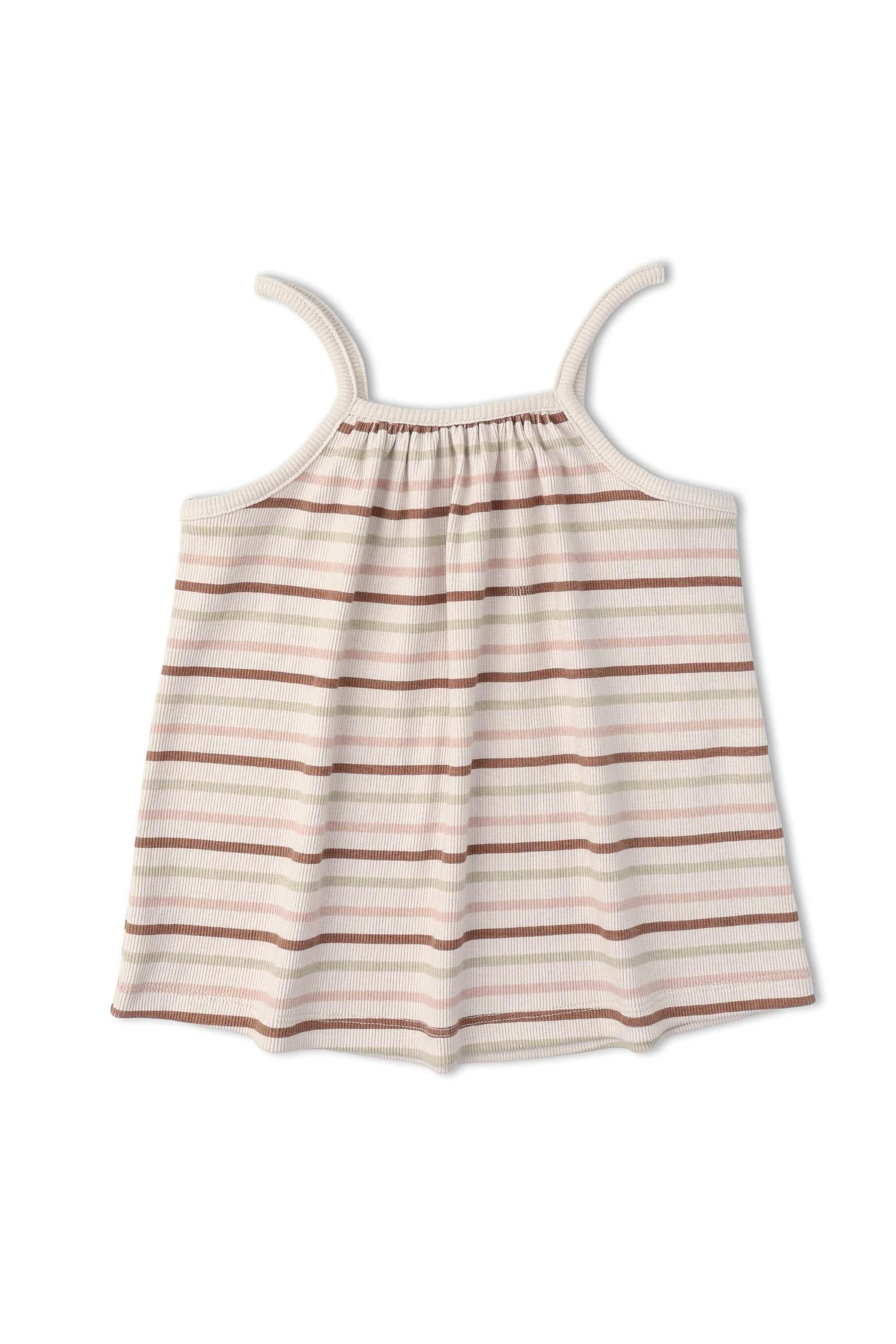 Organic Tank Top & Shorts Set - Terra Stripes - Image 4