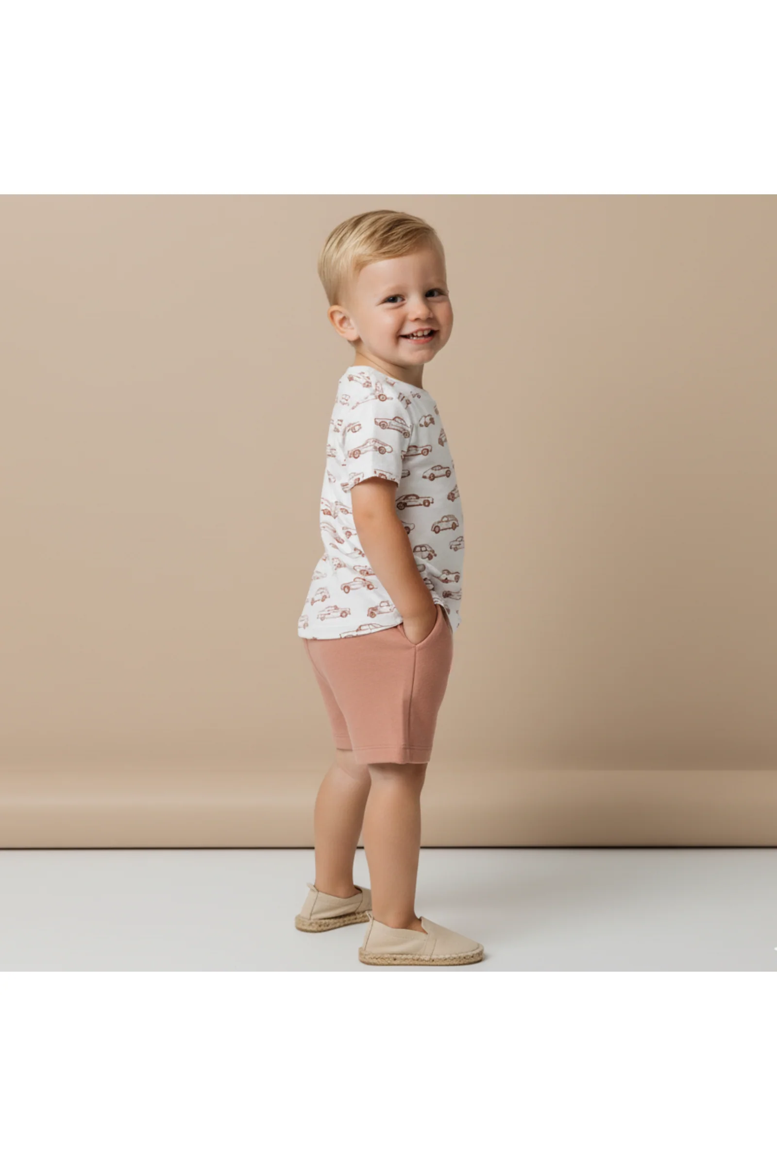 Organic Tee & Shorts Set - Cars - Image 3