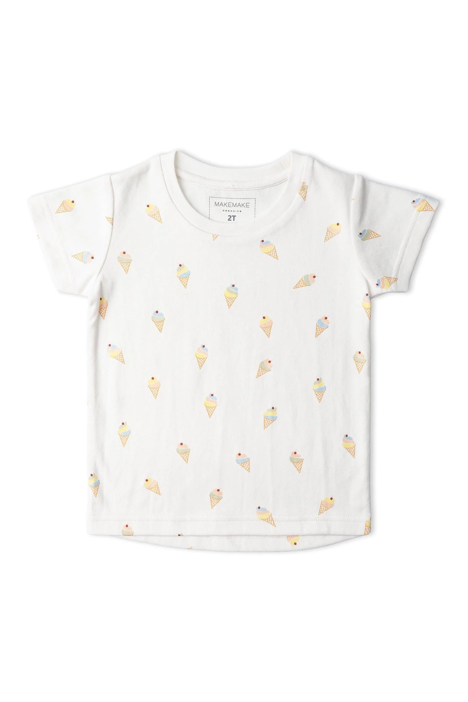 Organic Tee & Shorts Set - Ice Cream - Image 4