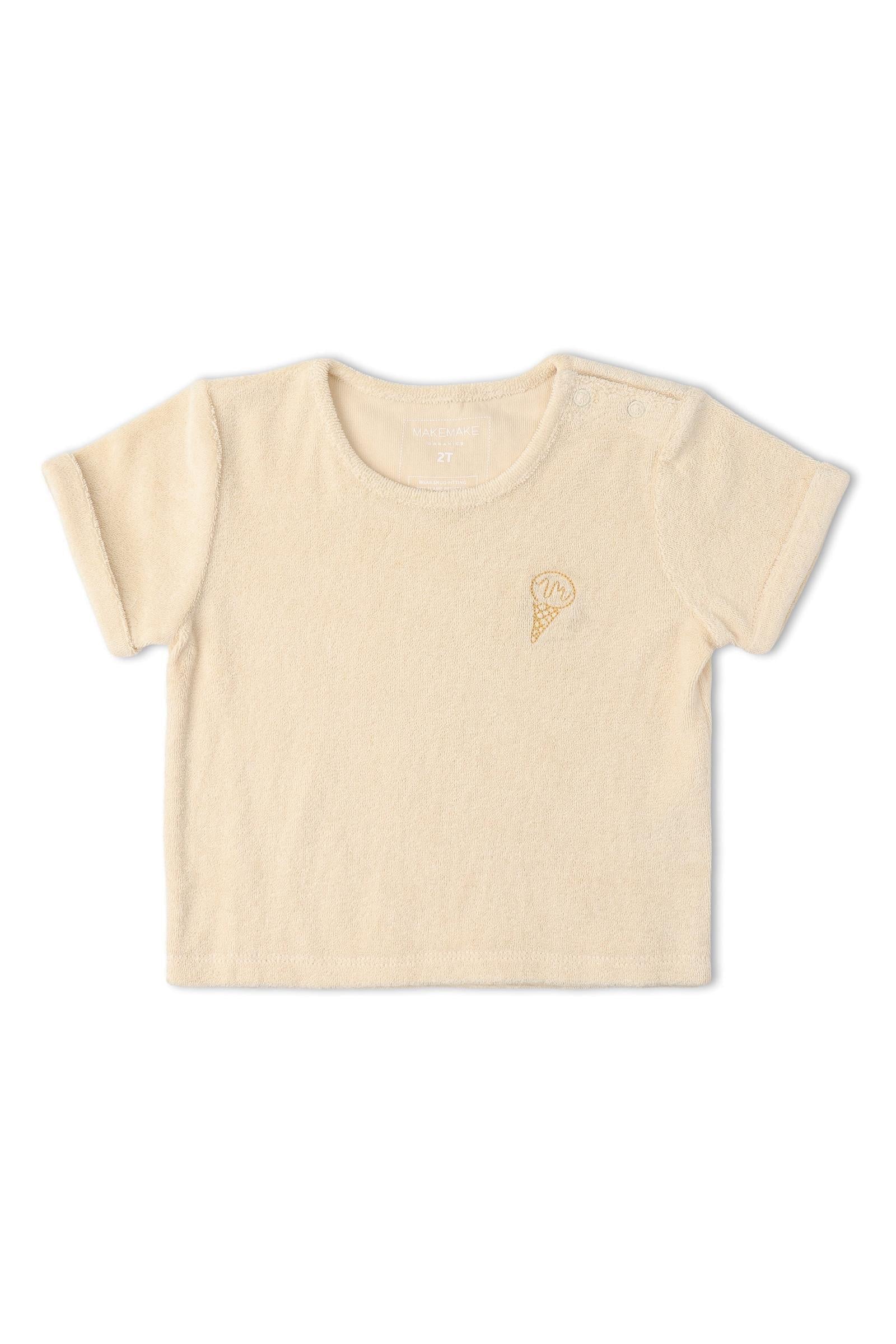Organic Terry Tee & Shorts Set - Butter Yellow - Image 4