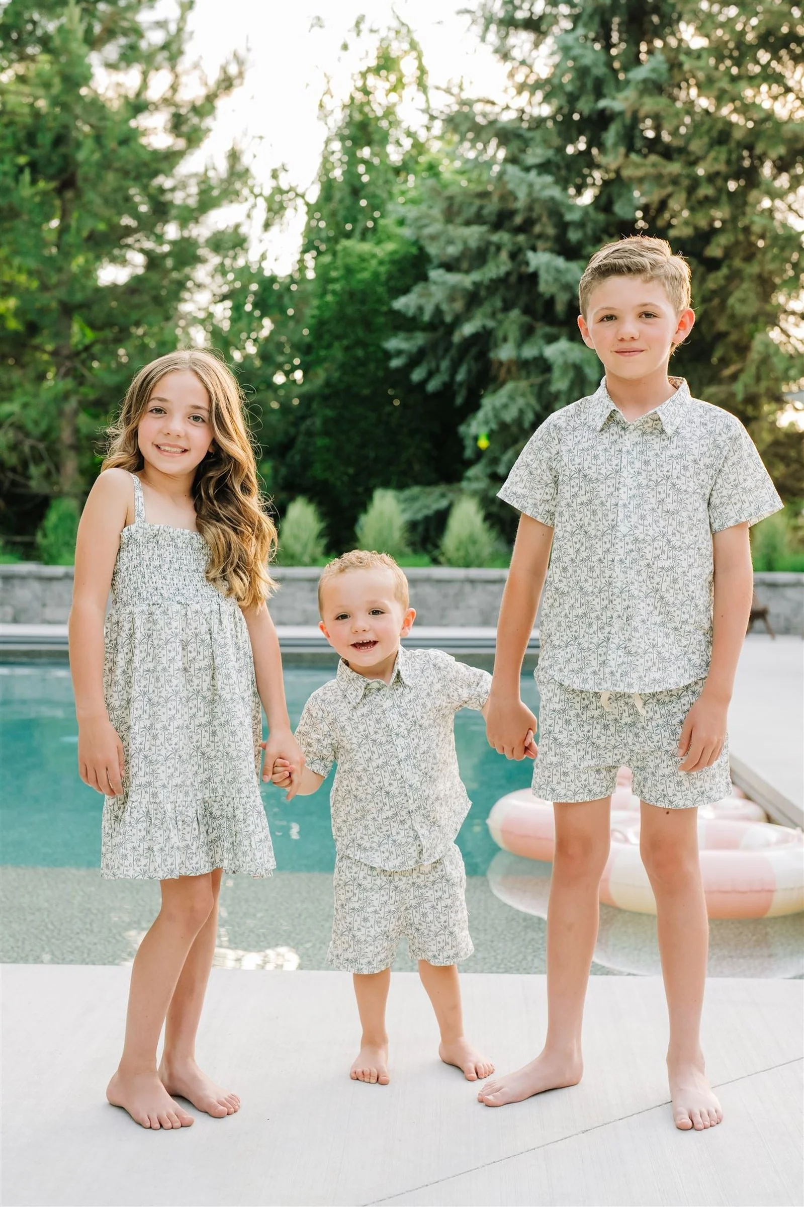 Mebie Baby Palm Tree Linen Summer Dress, Baby, Toddler & Kids - Image 7
