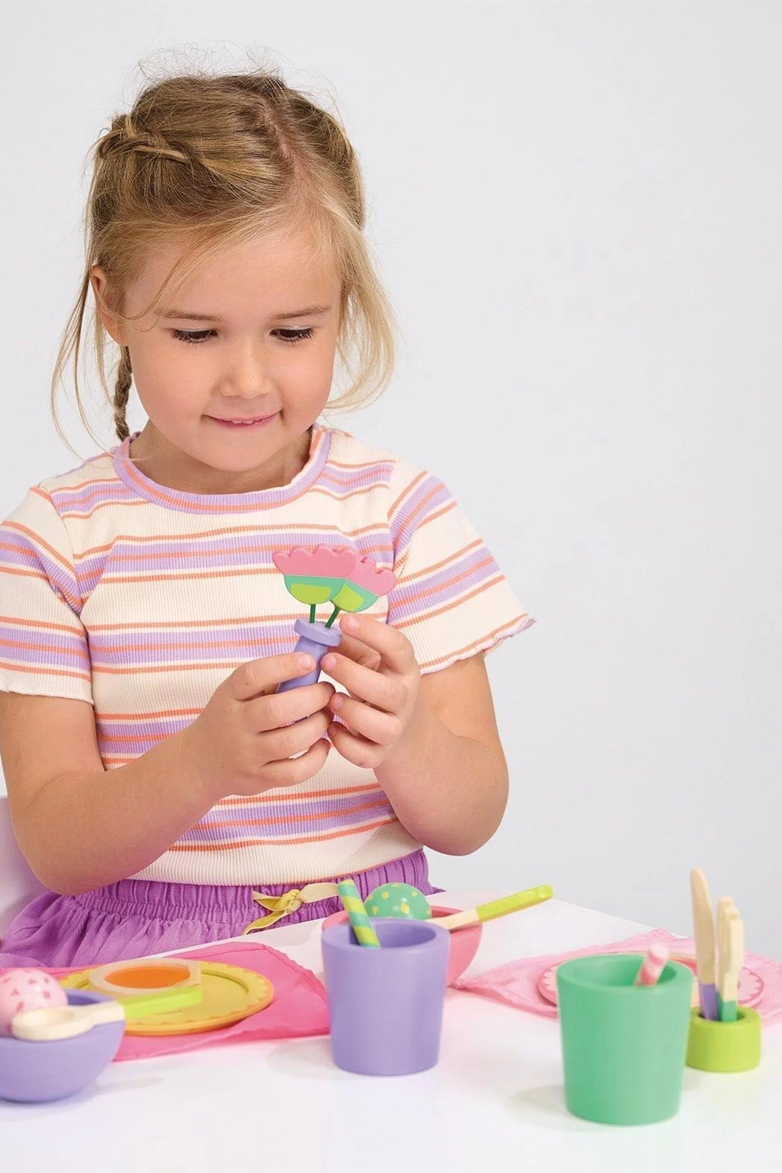Mentari Wooden Toys, Party Time Lunch Set - Image 4