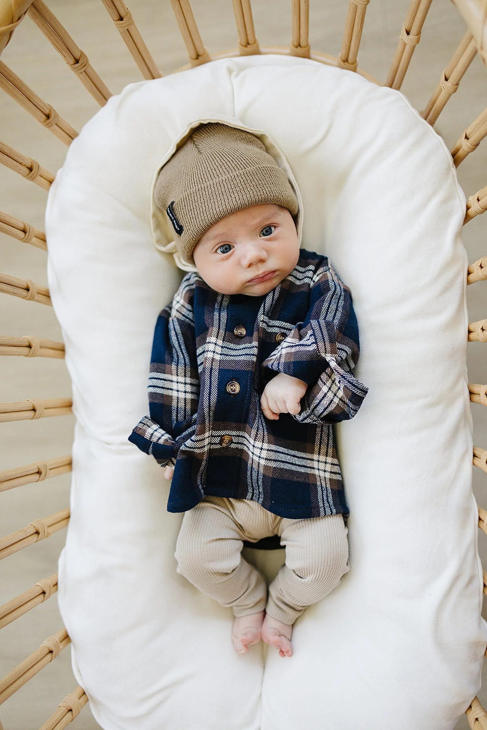 Mebie Baby Plaid Hooded Button Up Shirt, 100% Cotton, Back to School, Baby, Toddler & Kids - Image 3