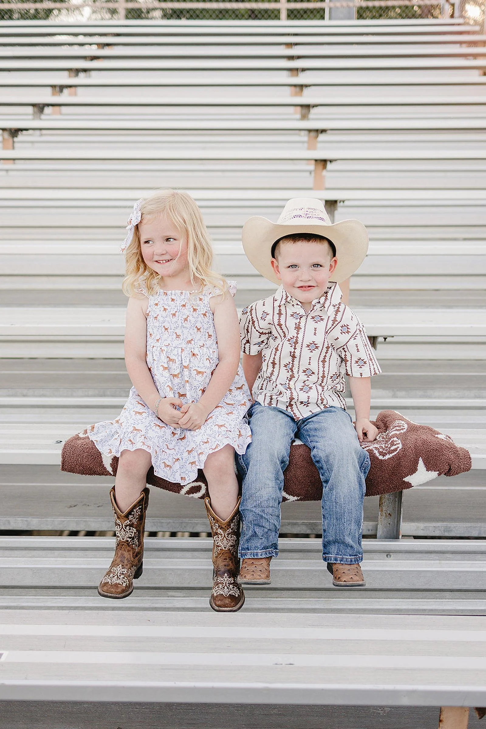 Western Pony Print Smocked Dress for Baby & Kids - Image 4