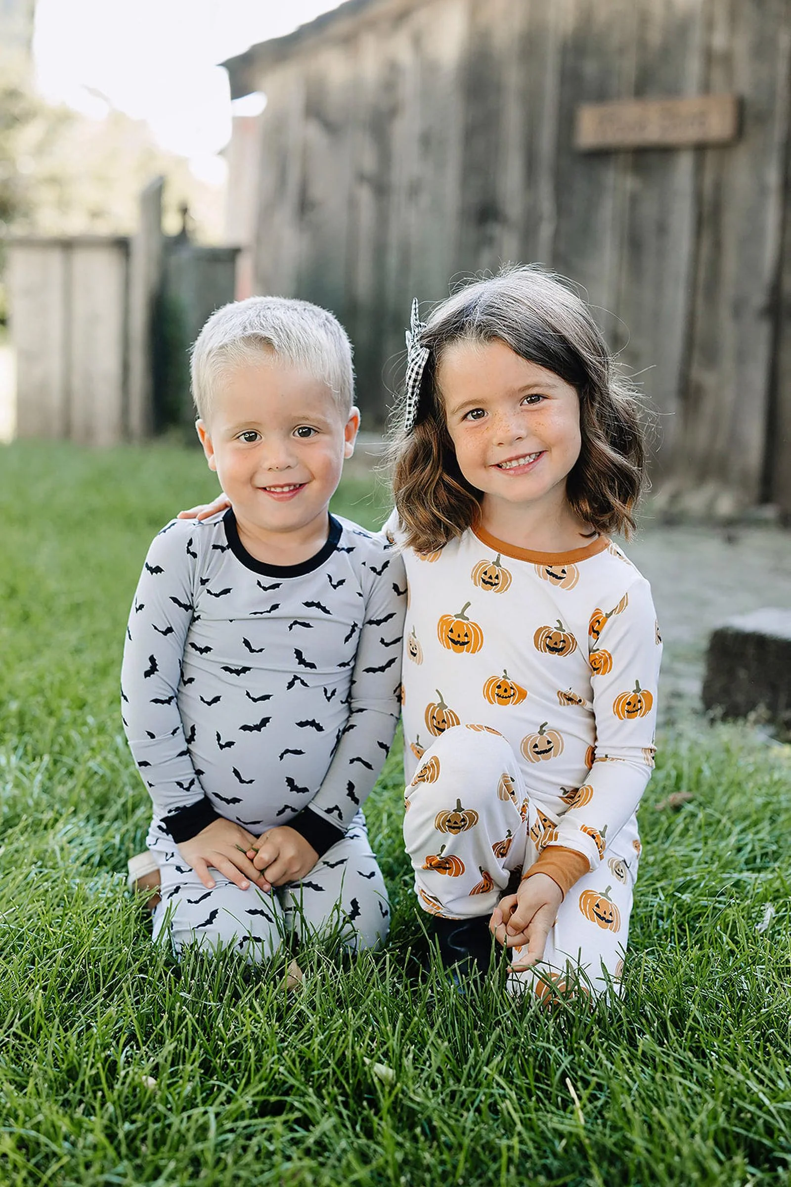 Mebie Baby Pumpkin Patch Cozy Pajama Set, Bamboo, Gender Neutral, Baby, Toddler & Kids - Image 4