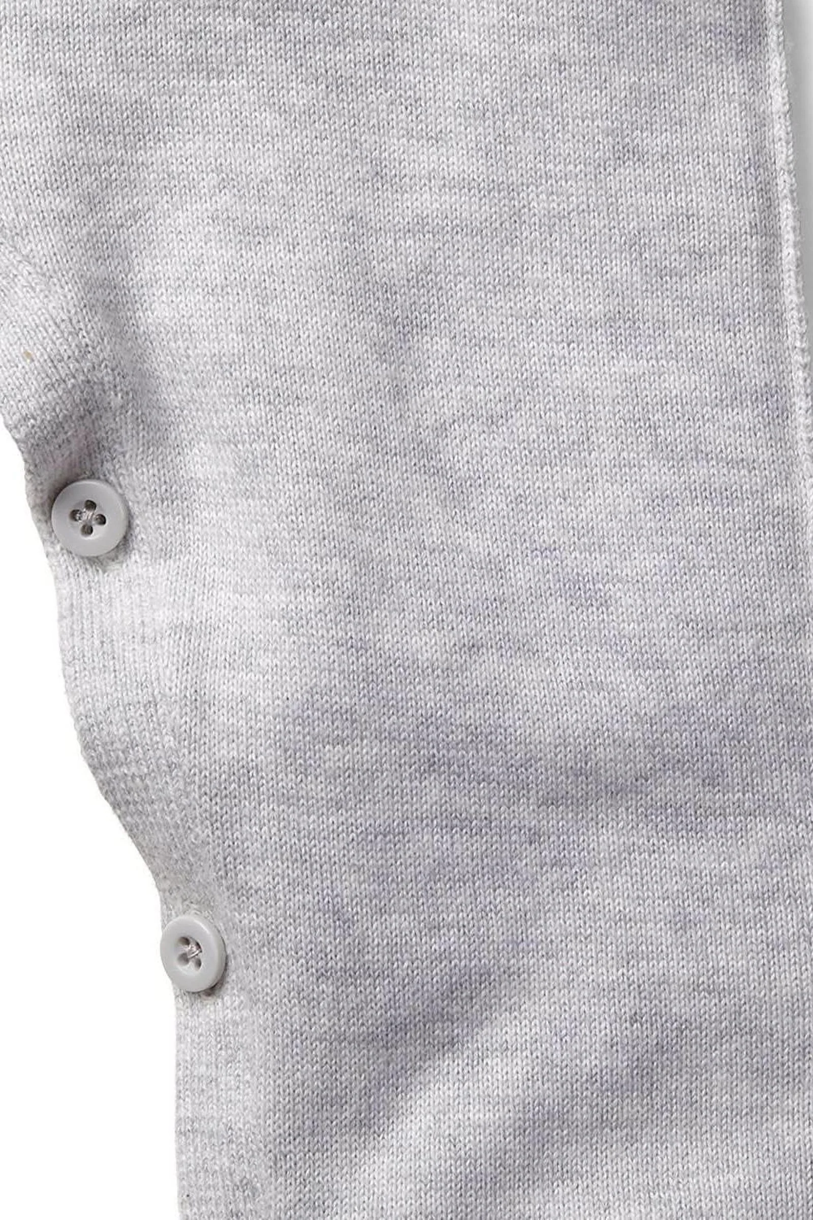 Hope & Henry Organic Cotton Raglan Knit Romper Gender Neutral, Gray, Baby - Image 5