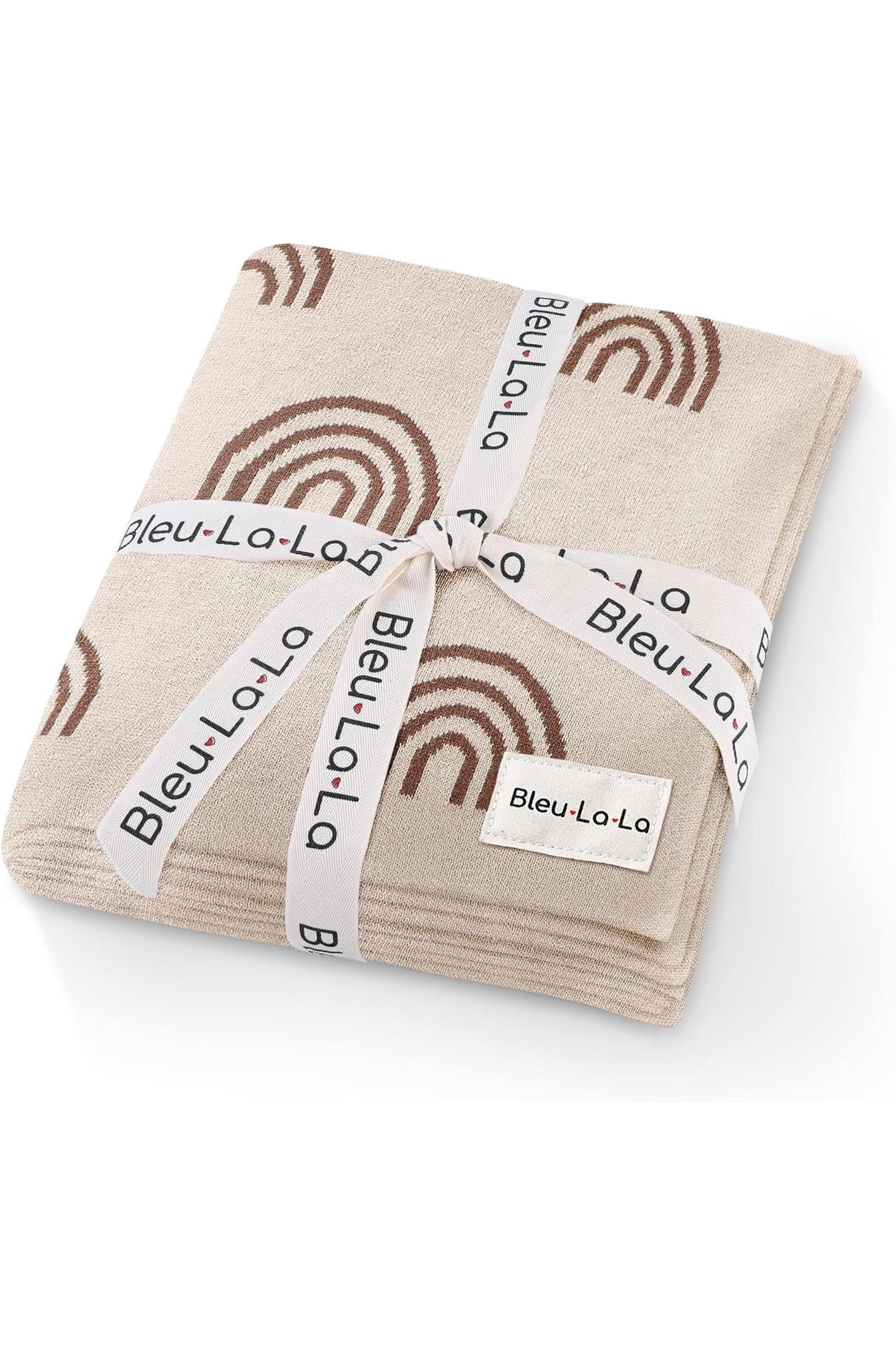 Rainbow Knit Luxury Swaddle Blanket, 100% OEKO Tex Pima Cotton - Image 4