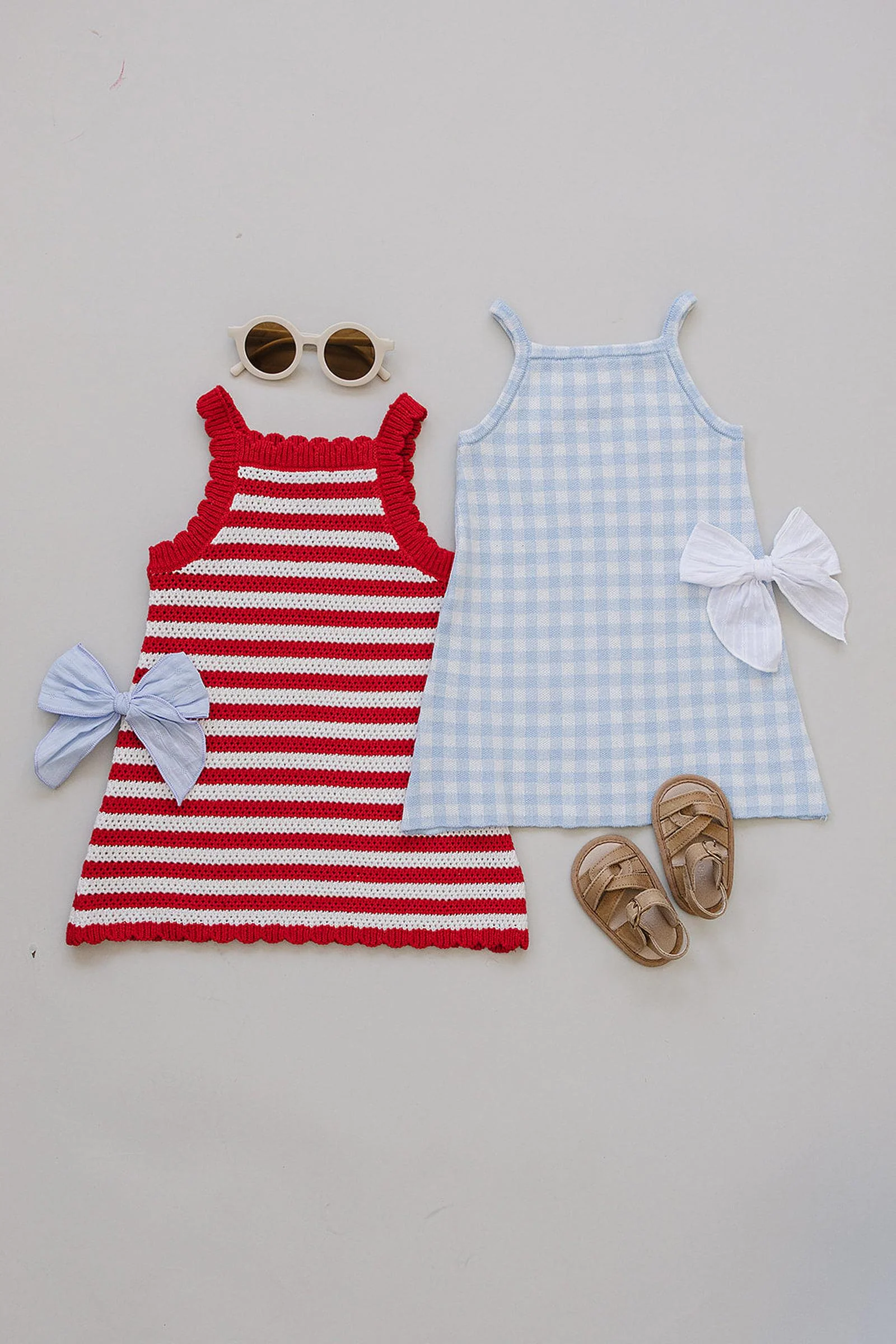 Mebie Baby Red Stripe Knit Cover-Up Dress, Cotton, Baby - Kids - Image 4