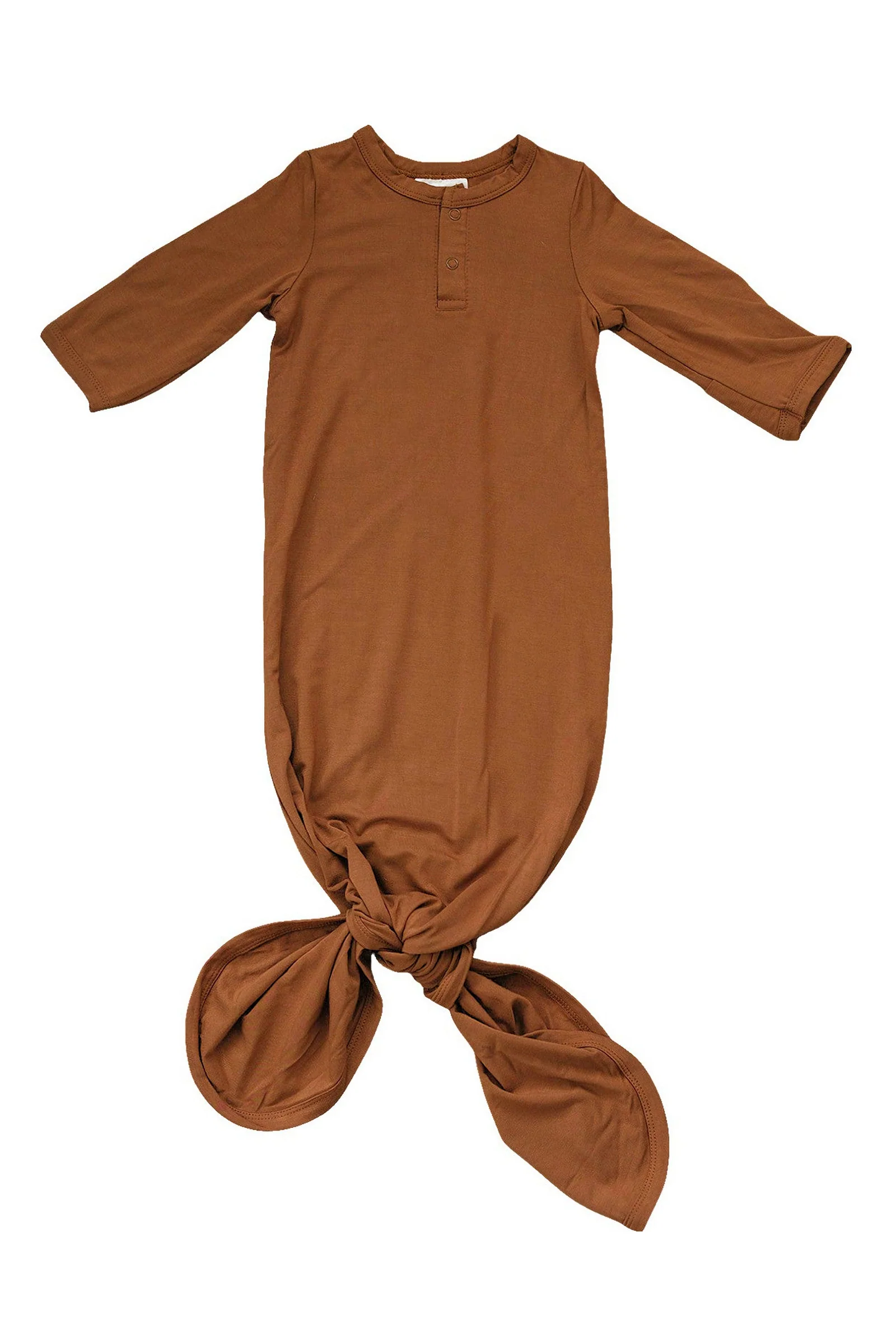 Mebie Baby Rust Knot Gown, Bamboo, Baby Essentials - Image 2