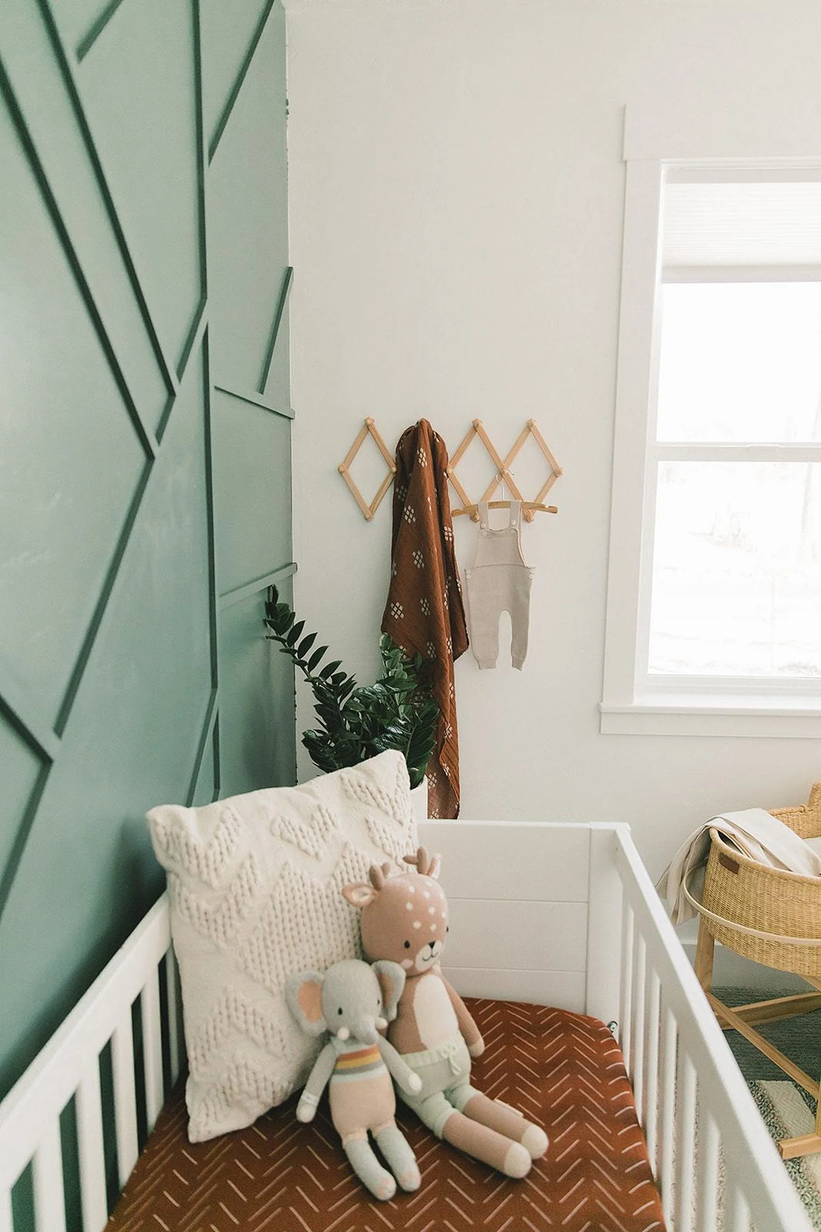 Mebie Baby Rust Mudcloth Muslin Crib Sheet, 100% Cotton, Baby Essentials - Image 3