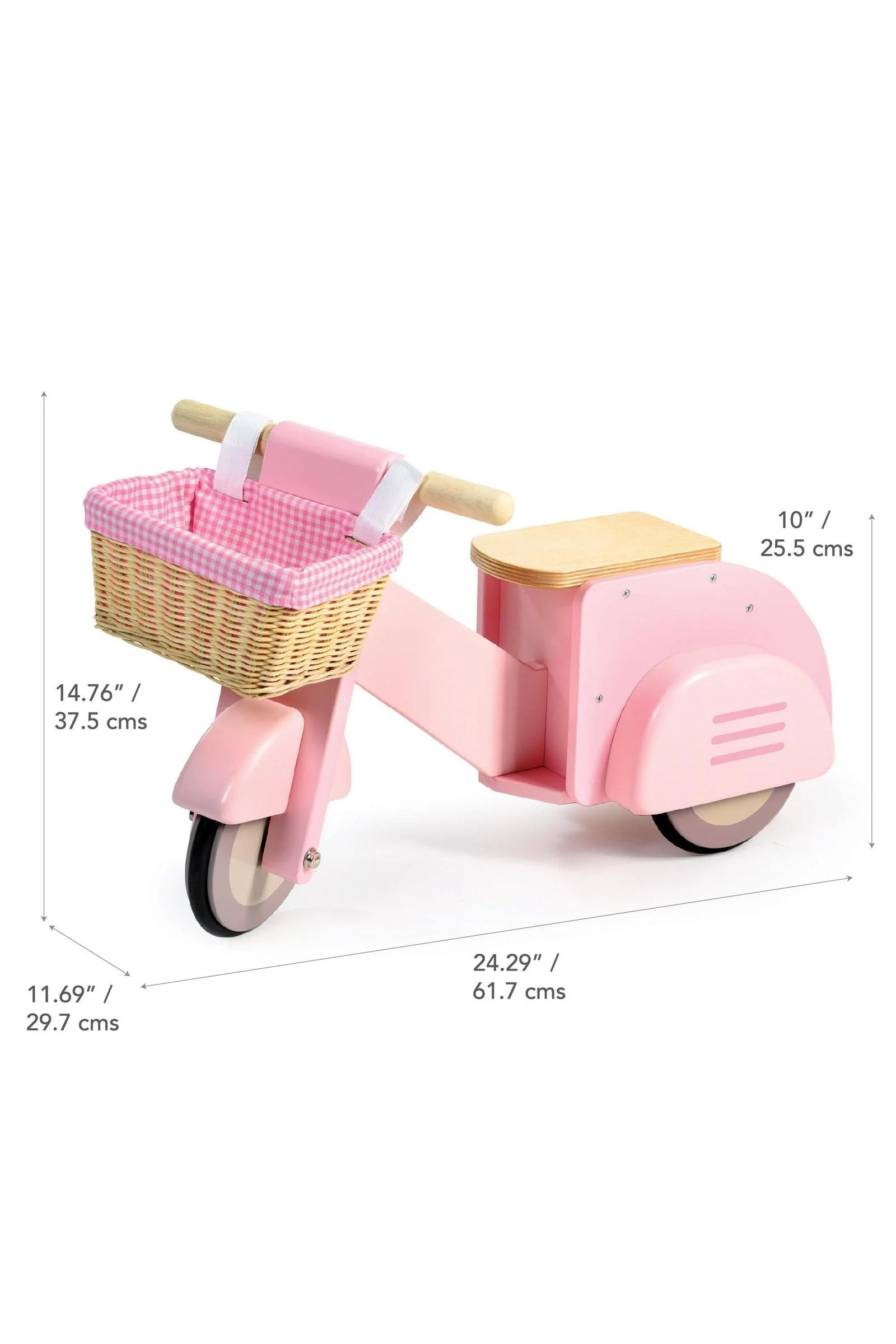 Tender Leaf Wooden Toys, Scooter with Basket - Image 7