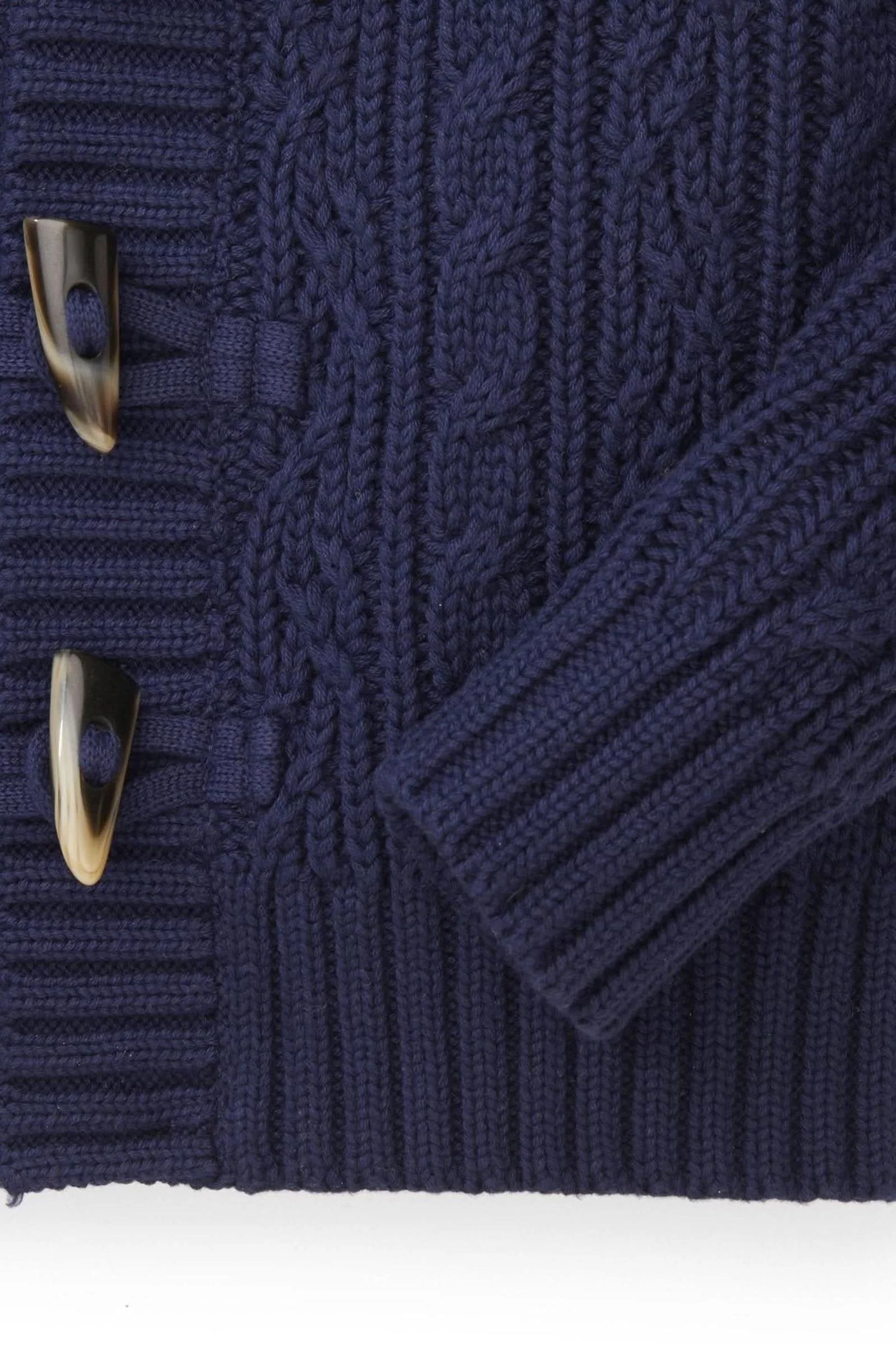 Hope & Henry Organic Cotton Shawl Collar Cardigan for Boys, Navy, Baby, Toddler & Kids - Image 4