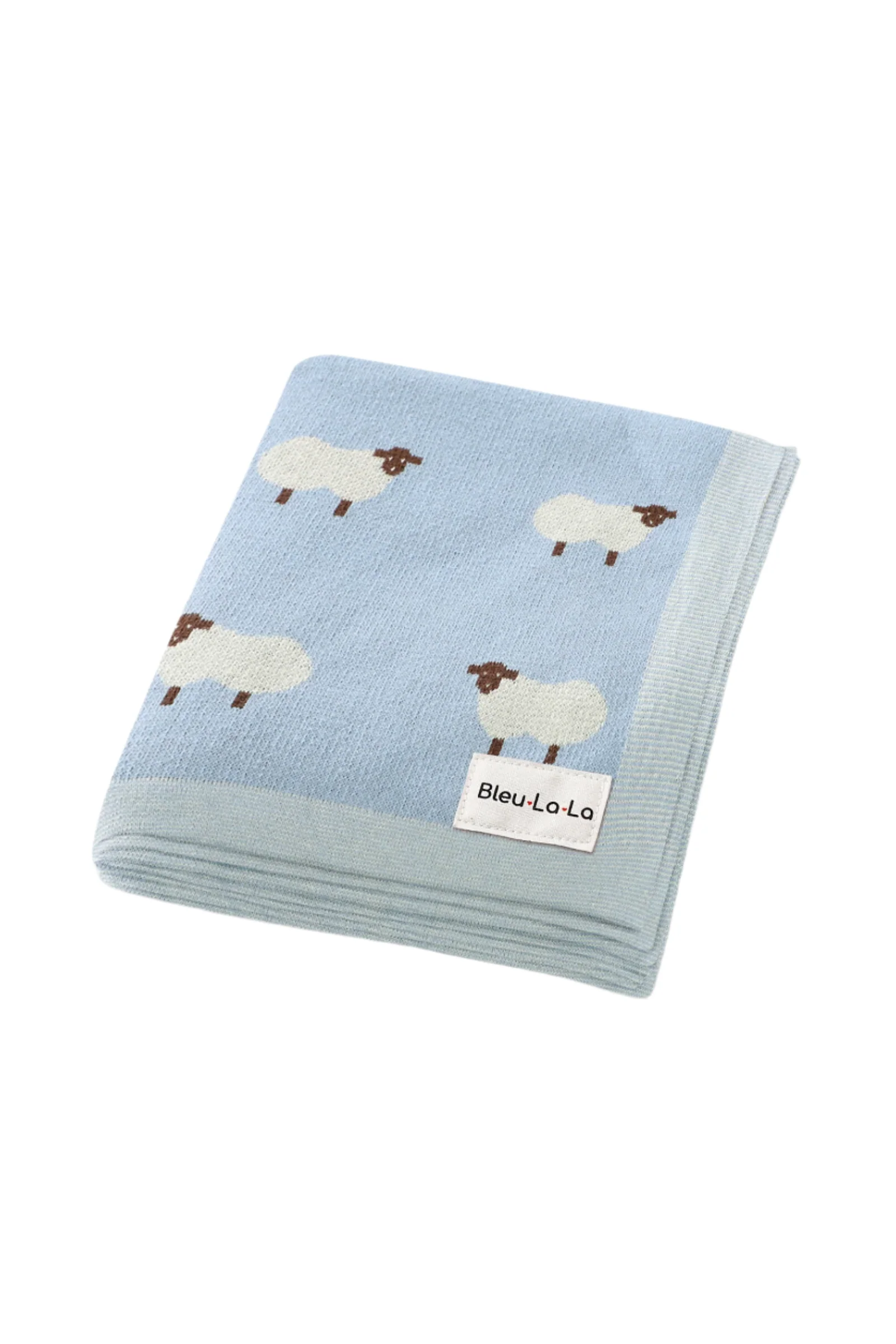 Sheep Knit Luxury Swaddle Blanket, 100% OEKO Tex Pima Cotton - Image 15