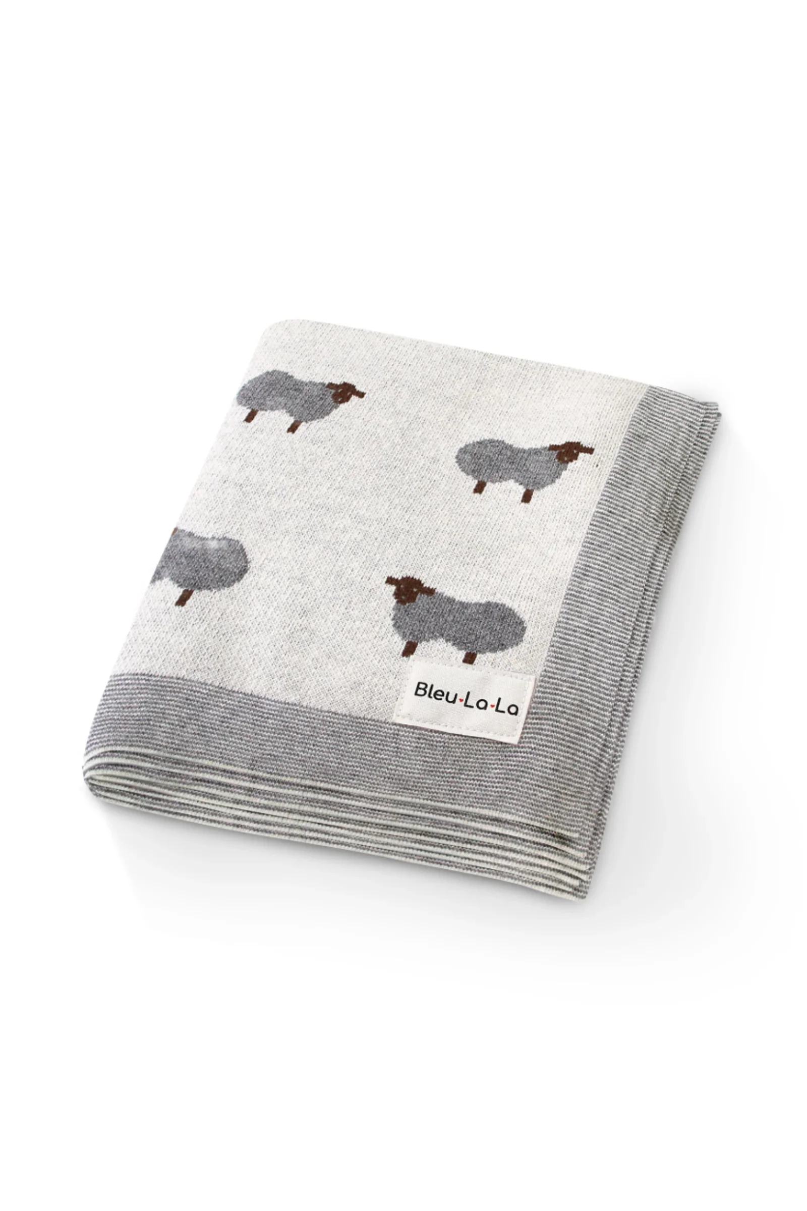 Sheep Knit Luxury Swaddle Blanket, 100% OEKO Tex Pima Cotton - Image 18