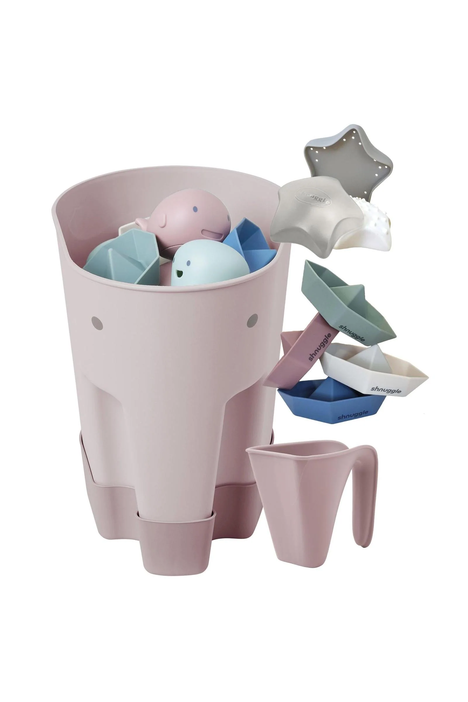 Shnuggle Bath Accessories Bundle - Ellie Scoop, Washy Jug, Boats & Wishy Toy - 4-Piece Set - Image 14